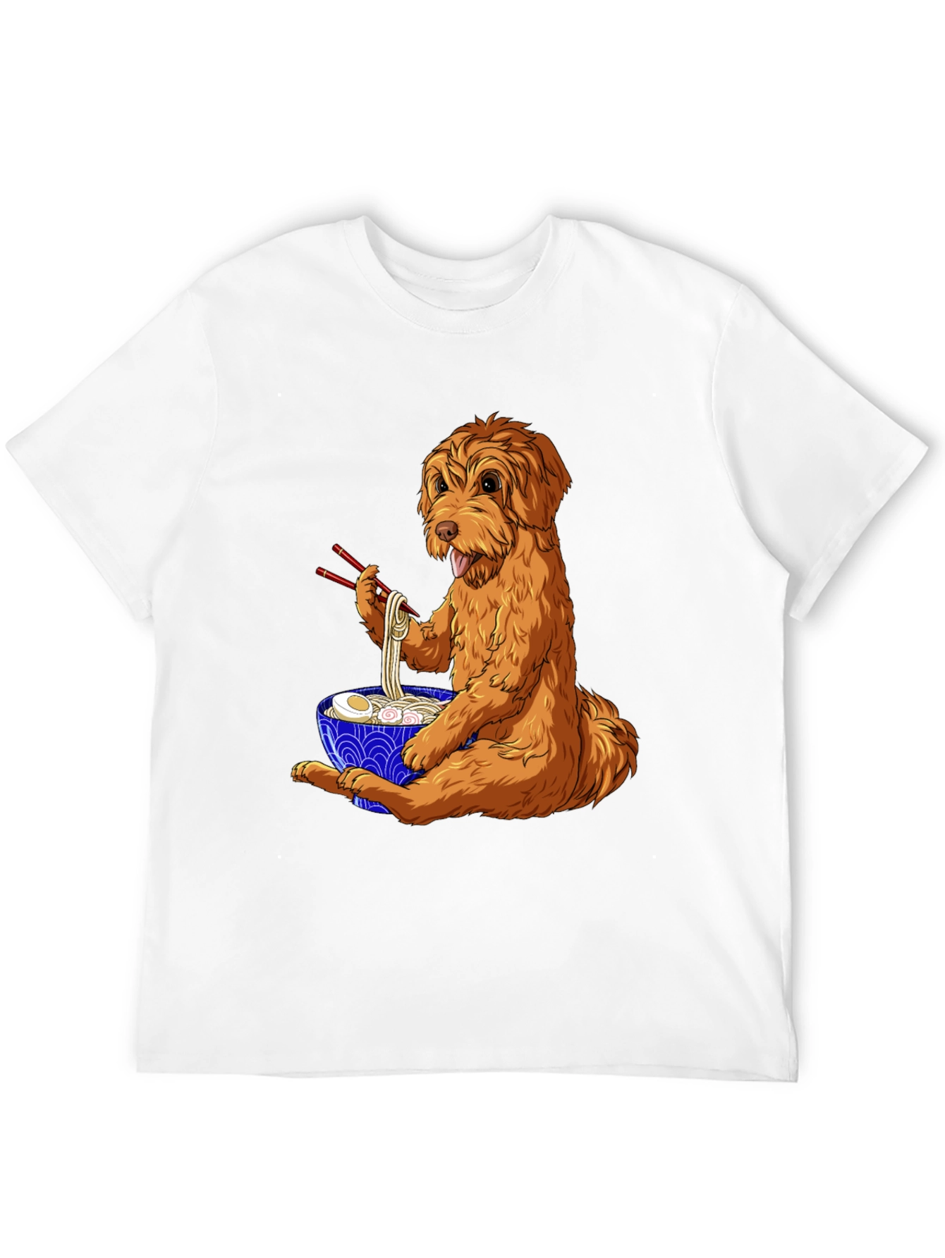 Dog Eating Ramen T-Shirt
