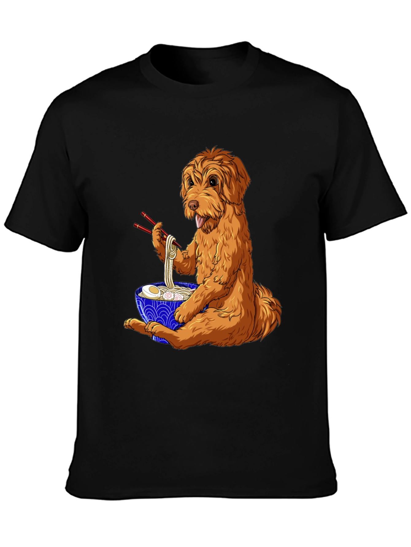 Dog Eating Ramen T-Shirt