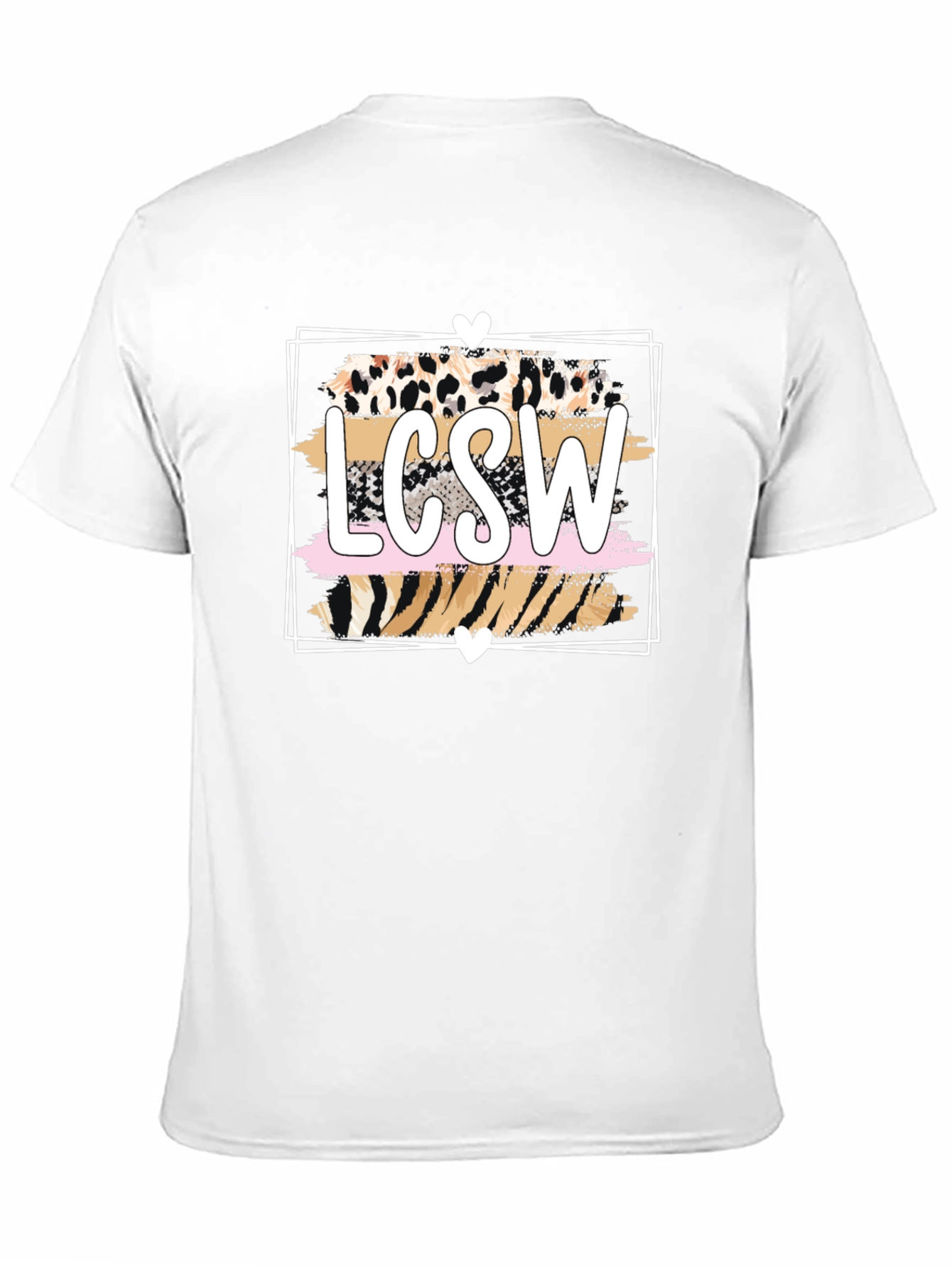 LCSW Animal Print Graphic Tee