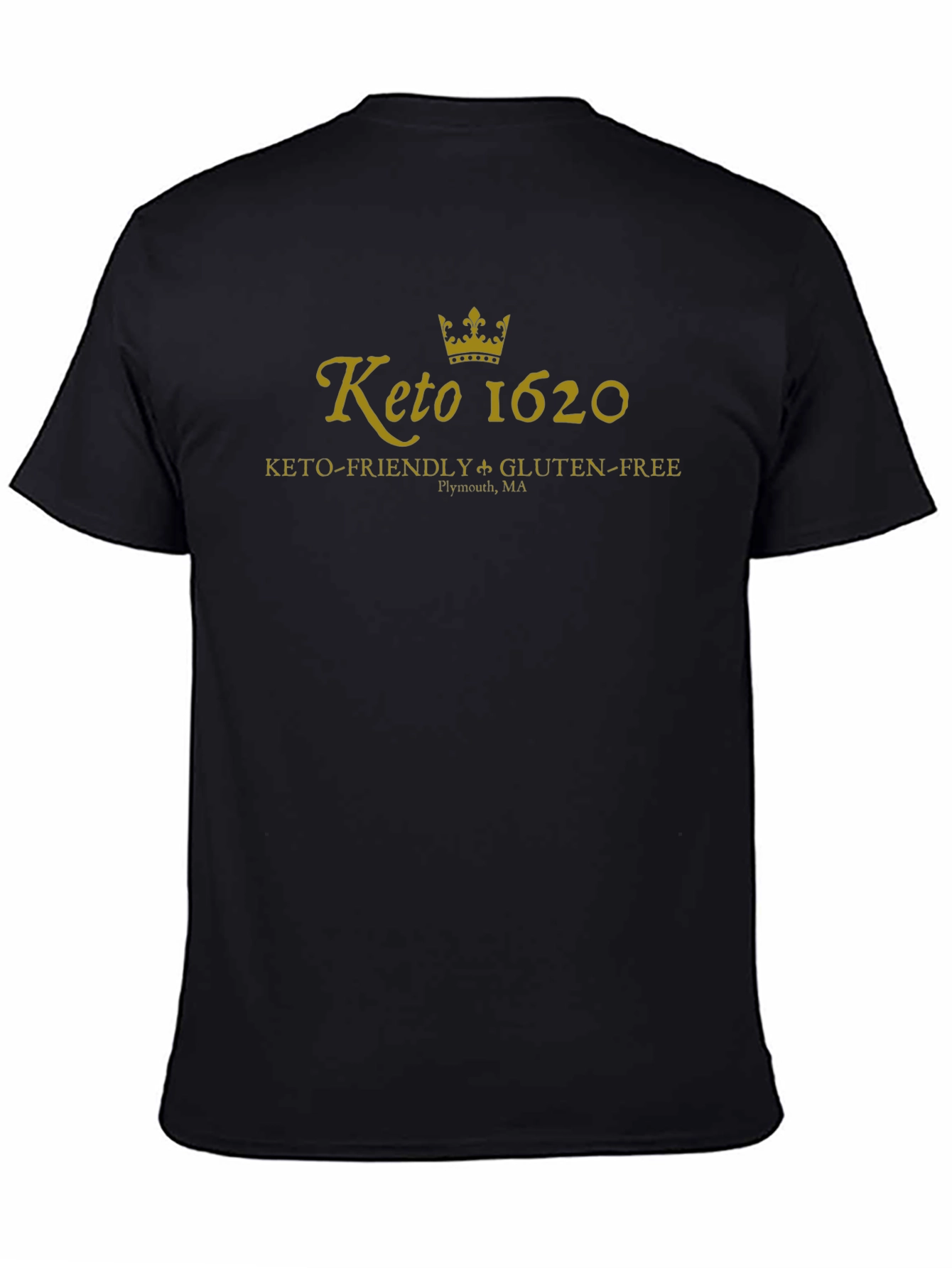 Keto 1620 Black T-Shirt - Keto & Gluten-Free