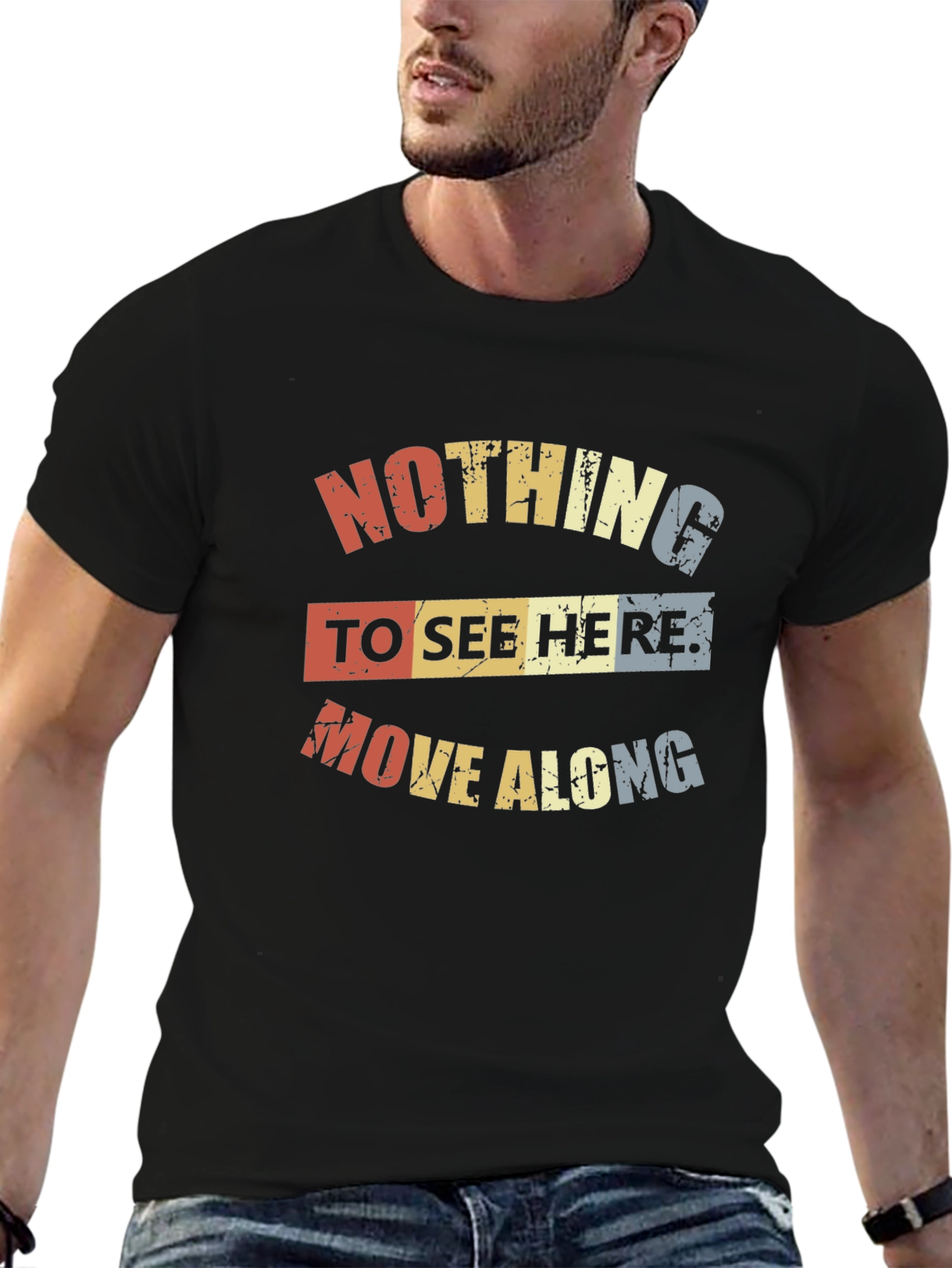 Retro Nothing To See Here Graphic Tee