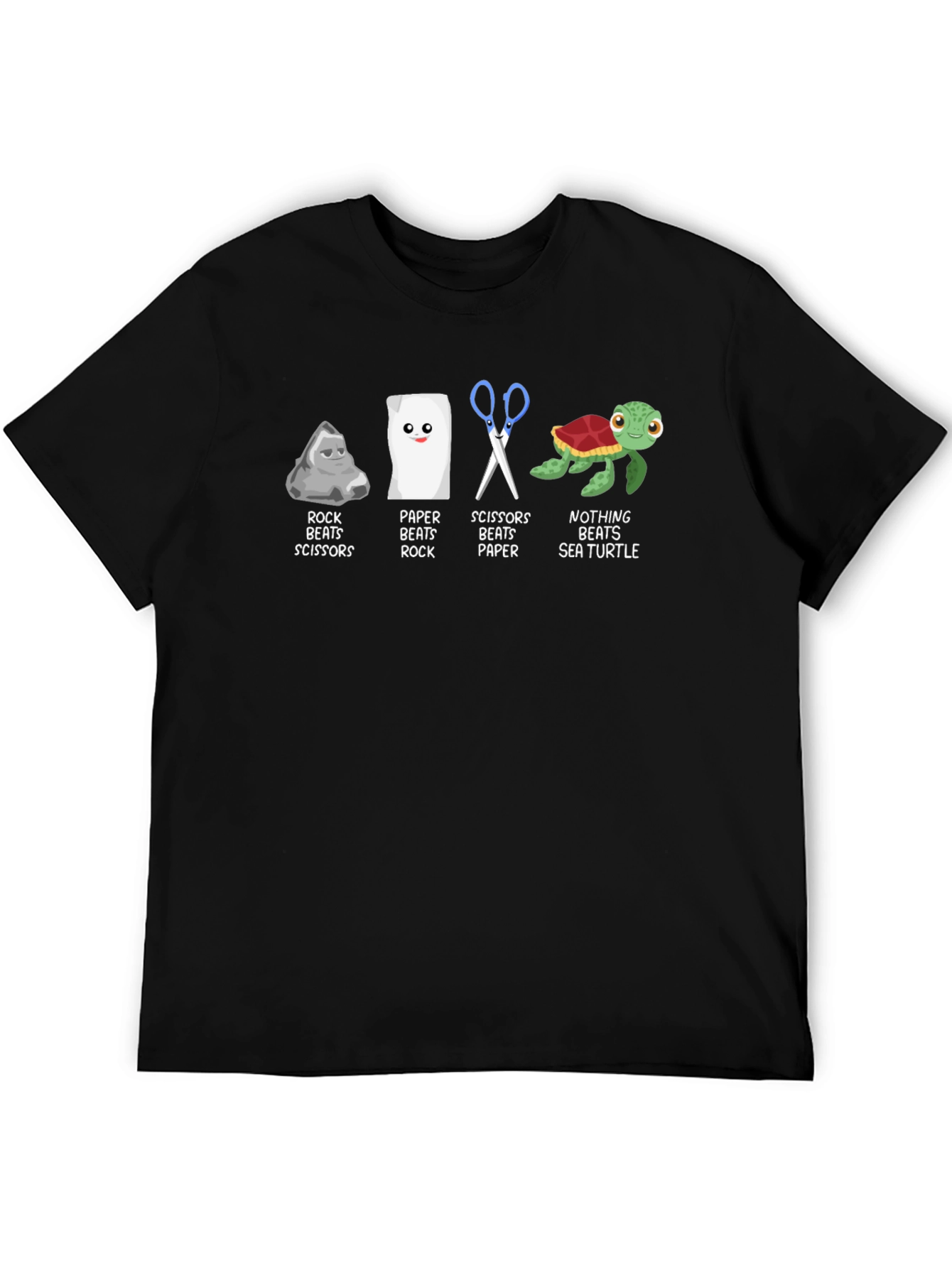 Rock Paper Scissors Sea Turtle T-Shirt