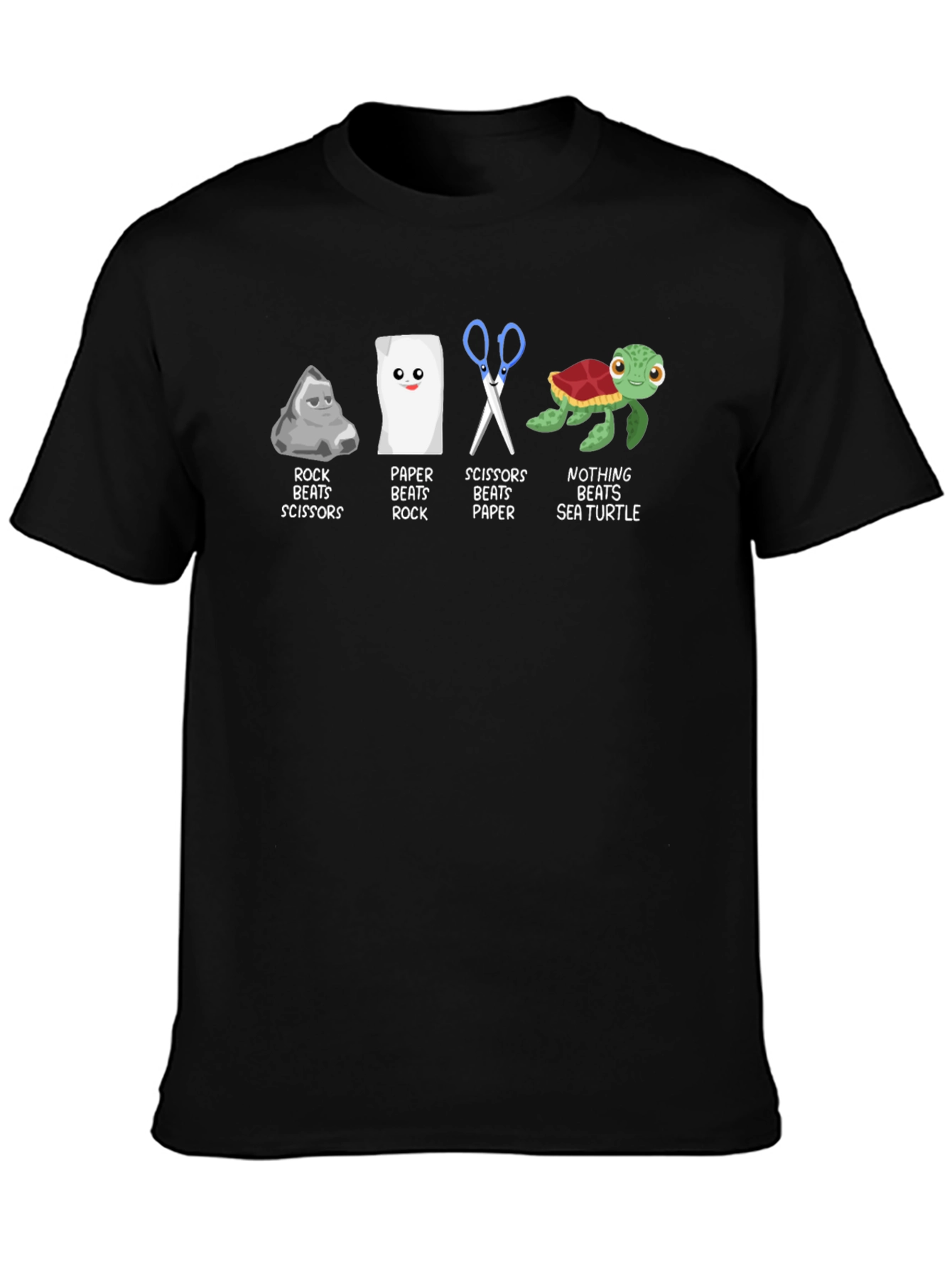 Rock Paper Scissors Sea Turtle T-Shirt