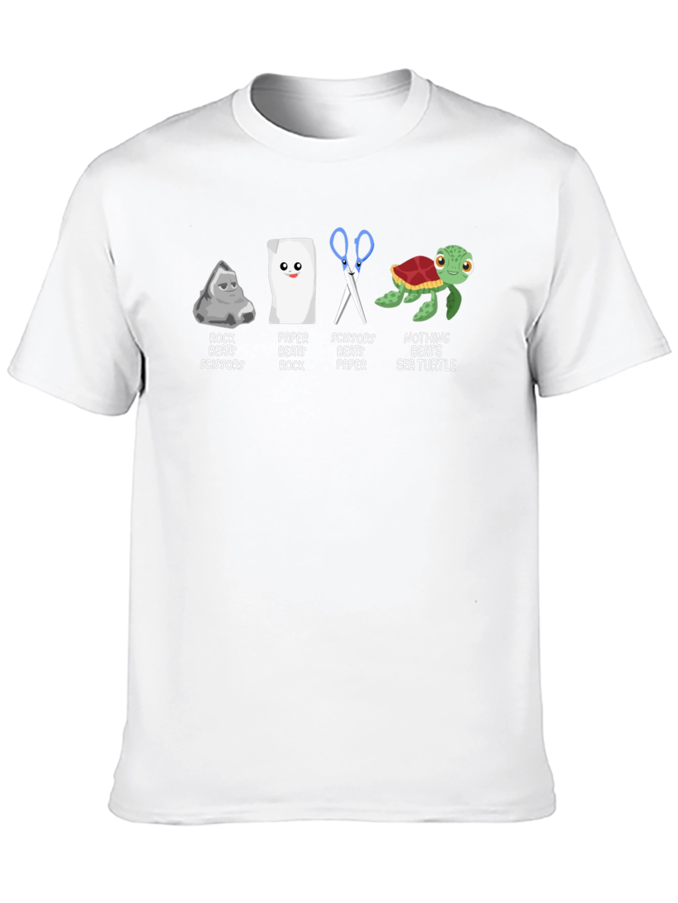 Rock Paper Scissors Sea Turtle T-Shirt