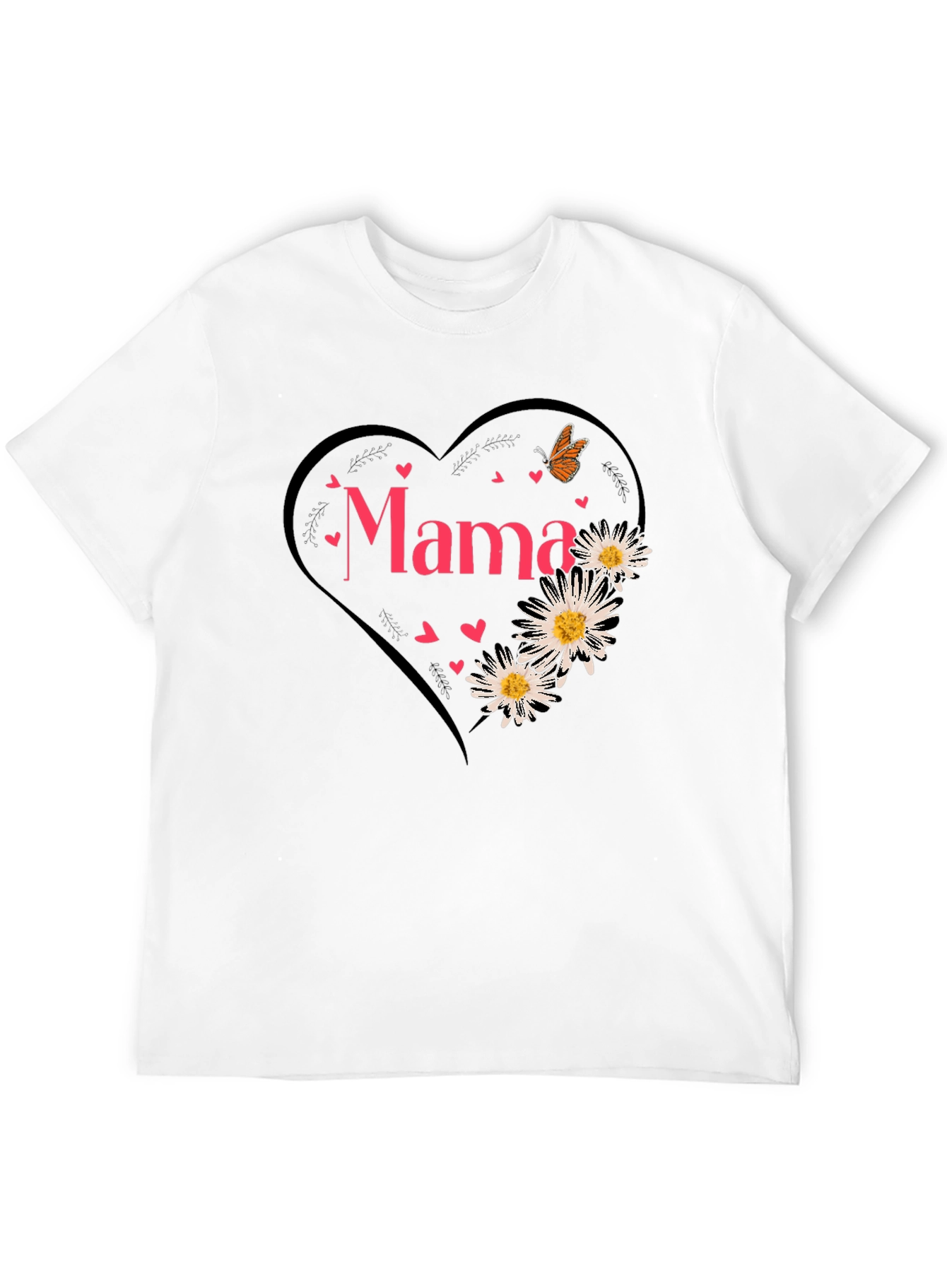 Mama Heart Graphic Tee - Cute Mothers Day Shirt