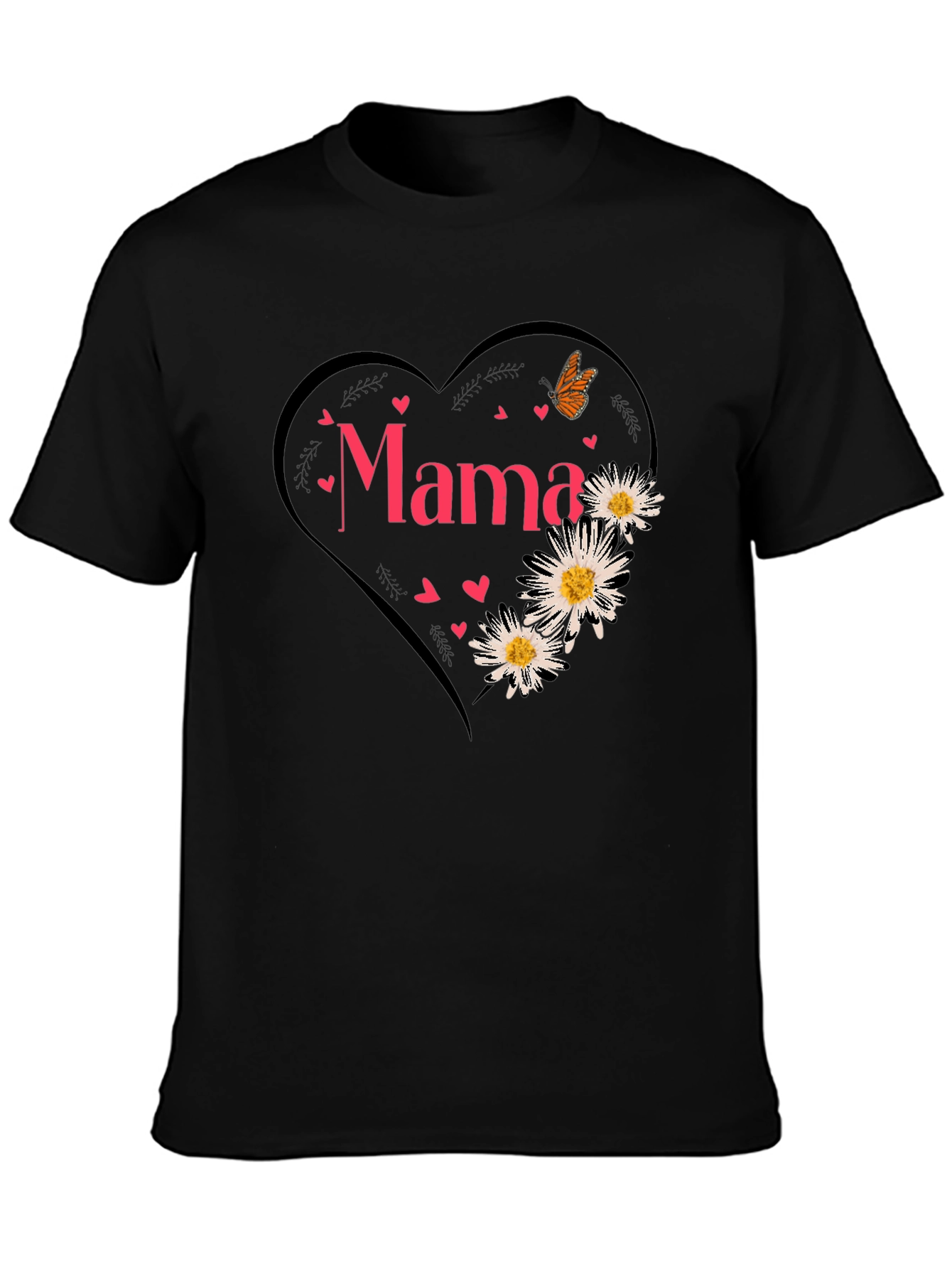 Mama Heart Graphic Tee - Cute Mothers Day Shirt