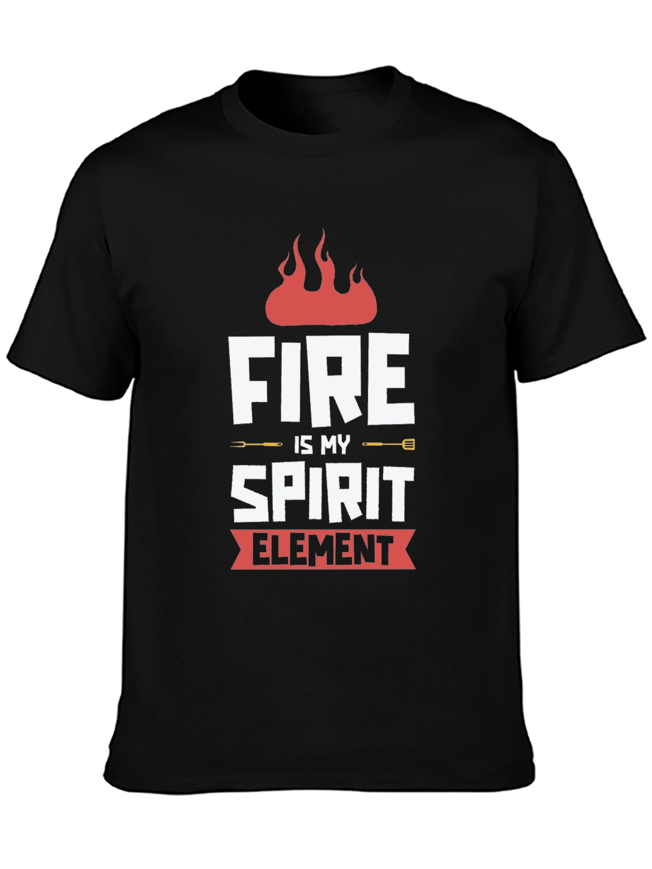 Fire Is My Spirit Element Graphic T-Shirt