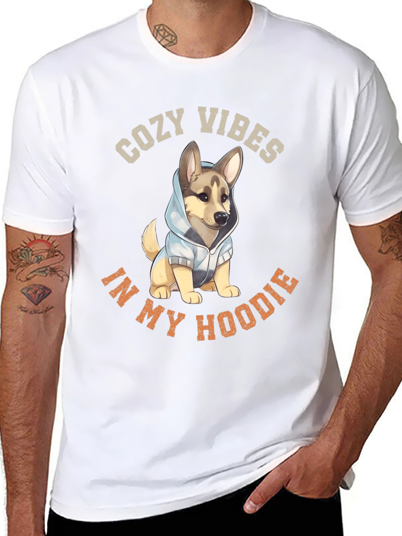 Cozy Vibes Dog Hoodie T-Shirt
