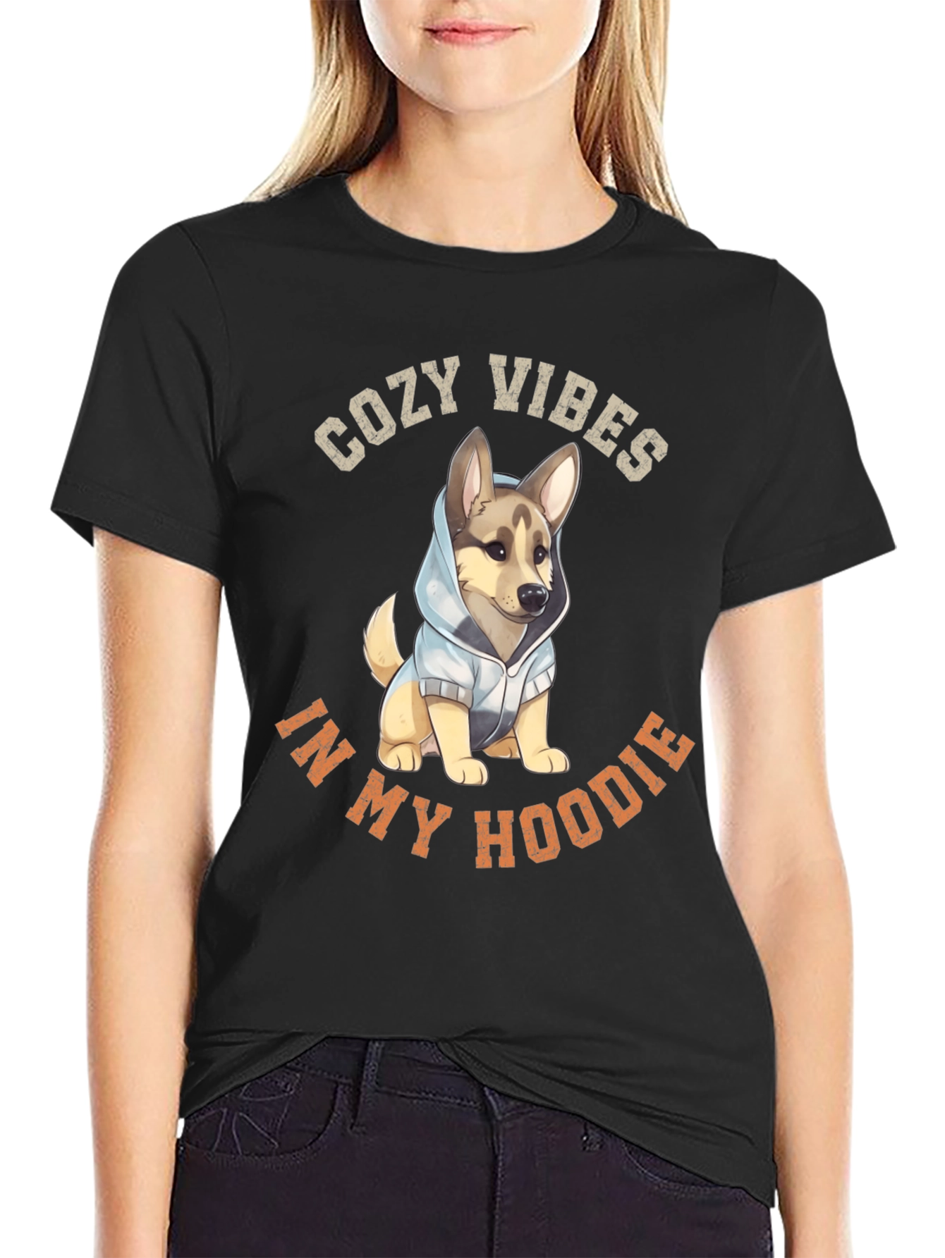 Cozy Vibes Dog Hoodie T-Shirt