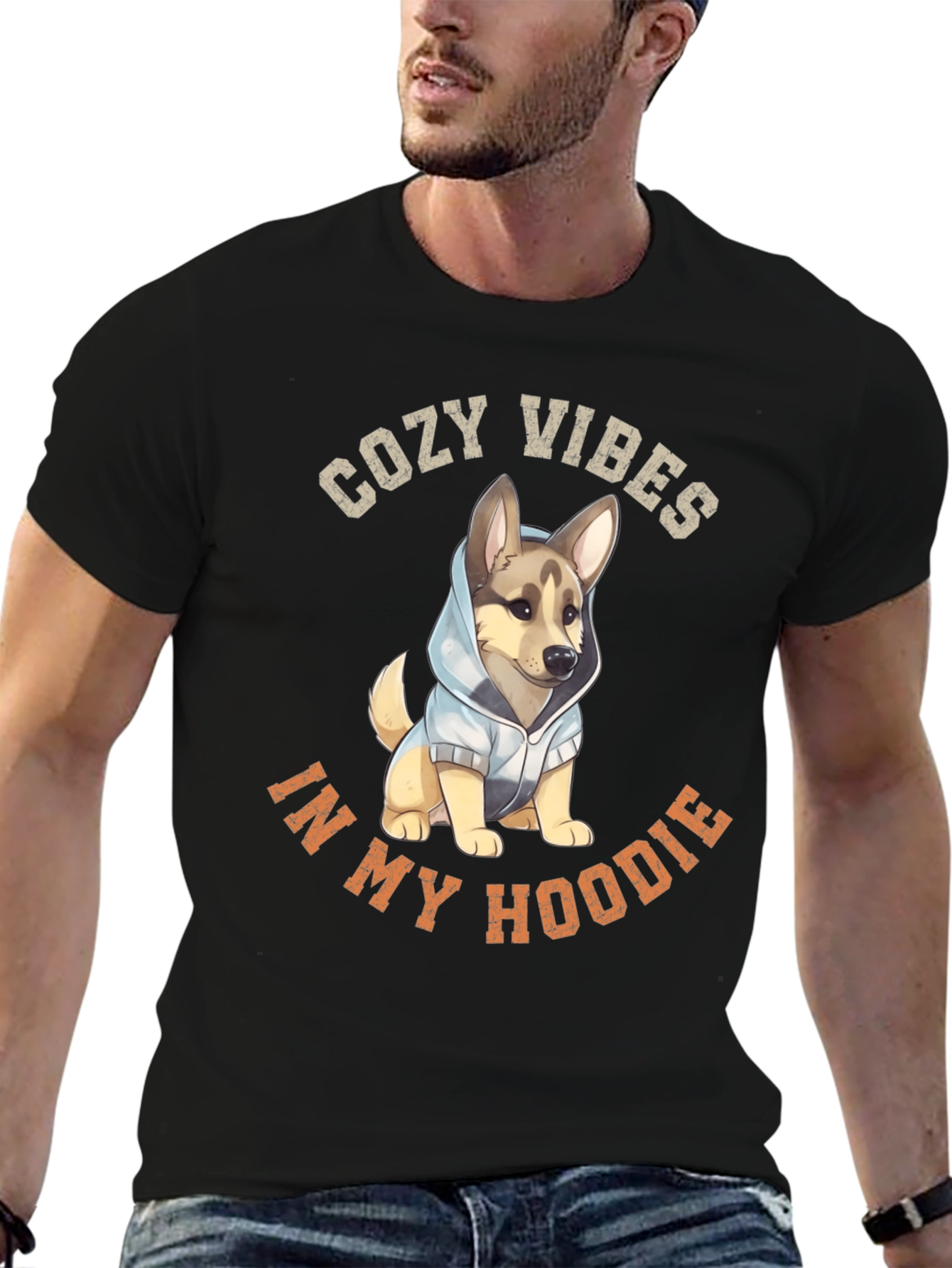 Cozy Vibes Dog Hoodie T-Shirt