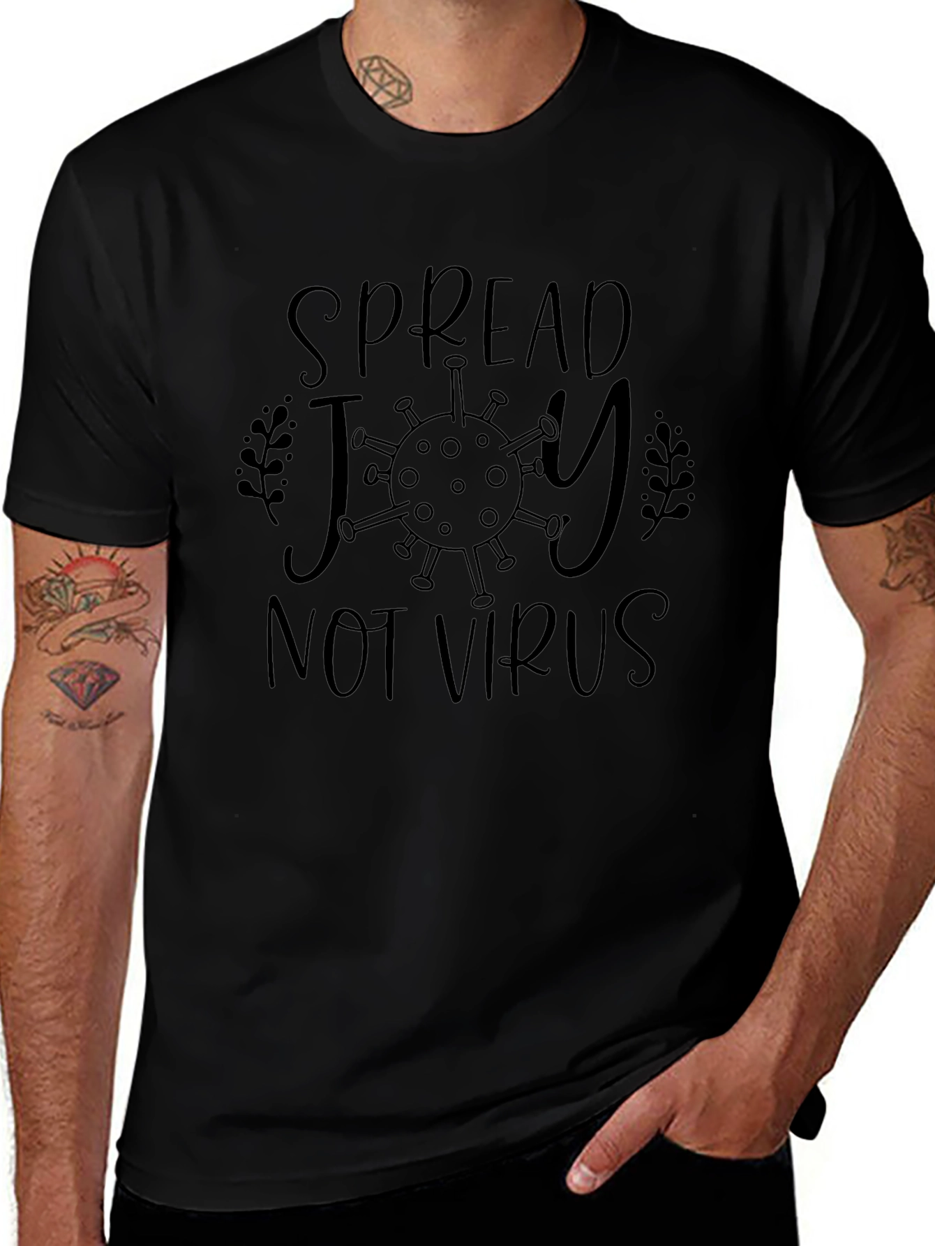 Spread Joy Not Virus Graphic Tee