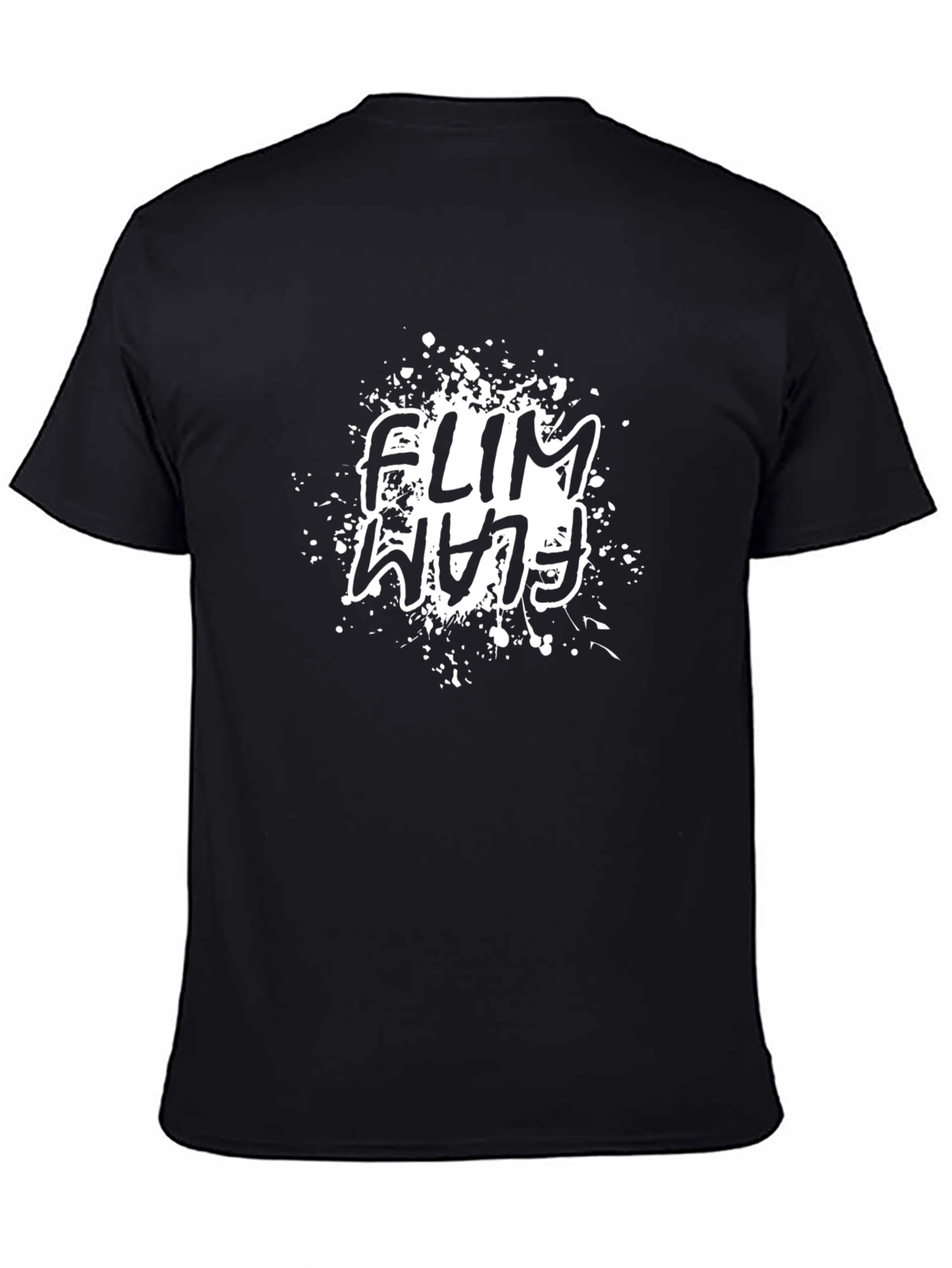 Flam Wifey Graphic Print Black T-Shirt