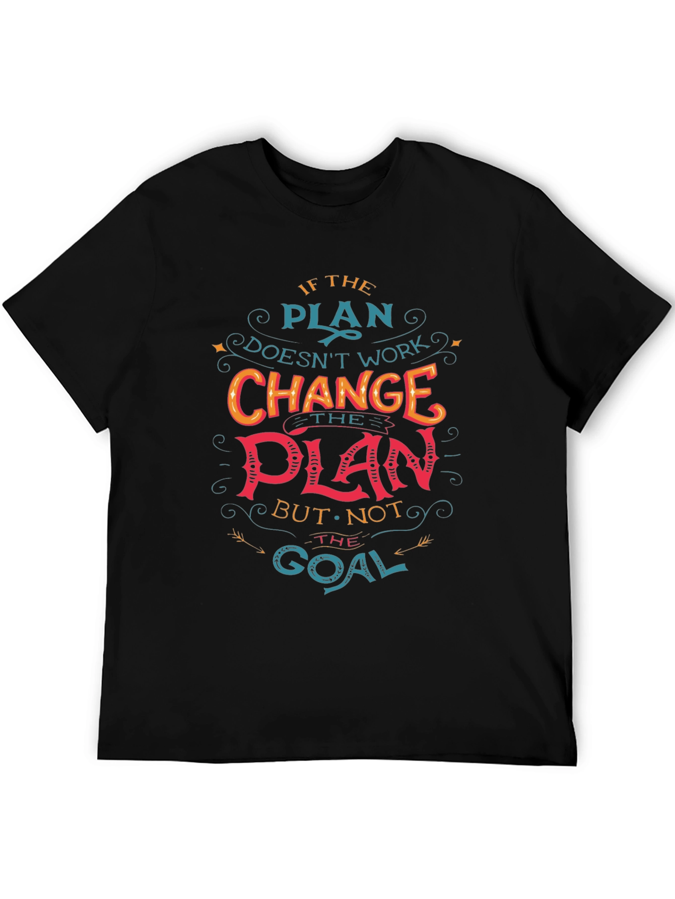 Motivational Graphic Tee - Change the Plan