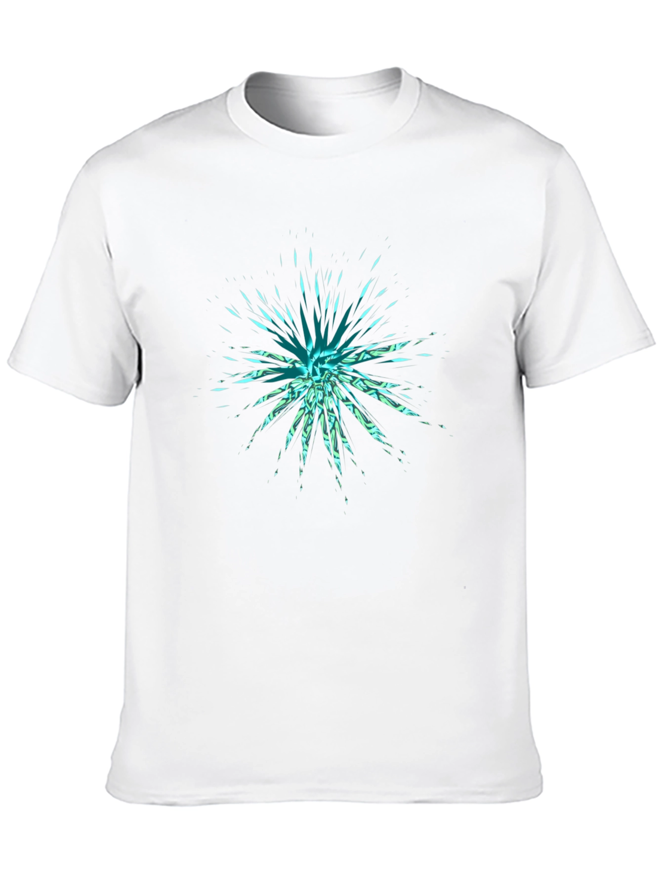 Abstract Burst Black T-Shirt