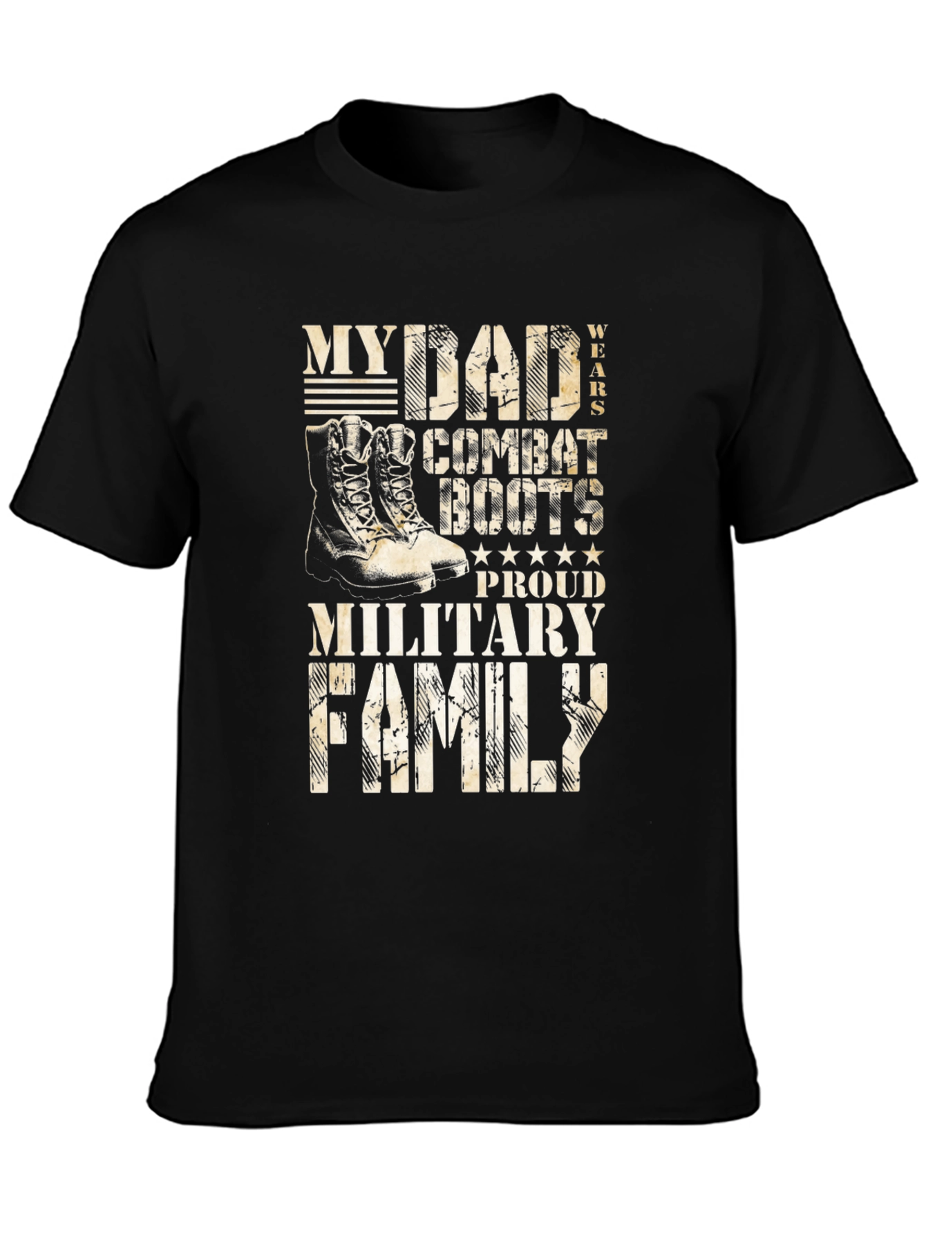 Proud Military Dad Graphic T-Shirt
