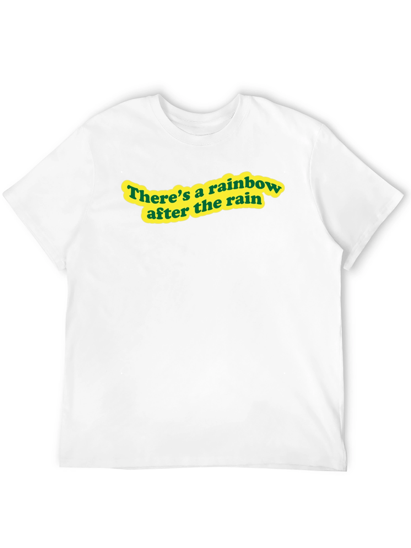 Rainbow After Rain Black T-Shirt