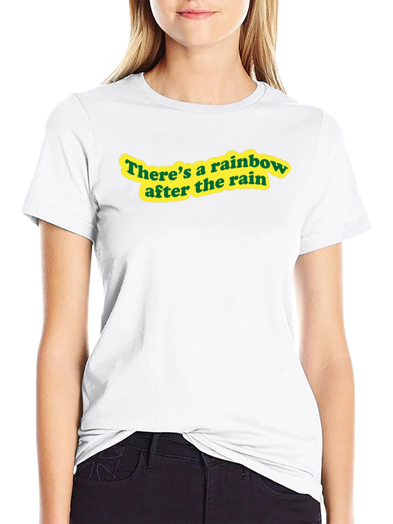 Rainbow After Rain Black T-Shirt