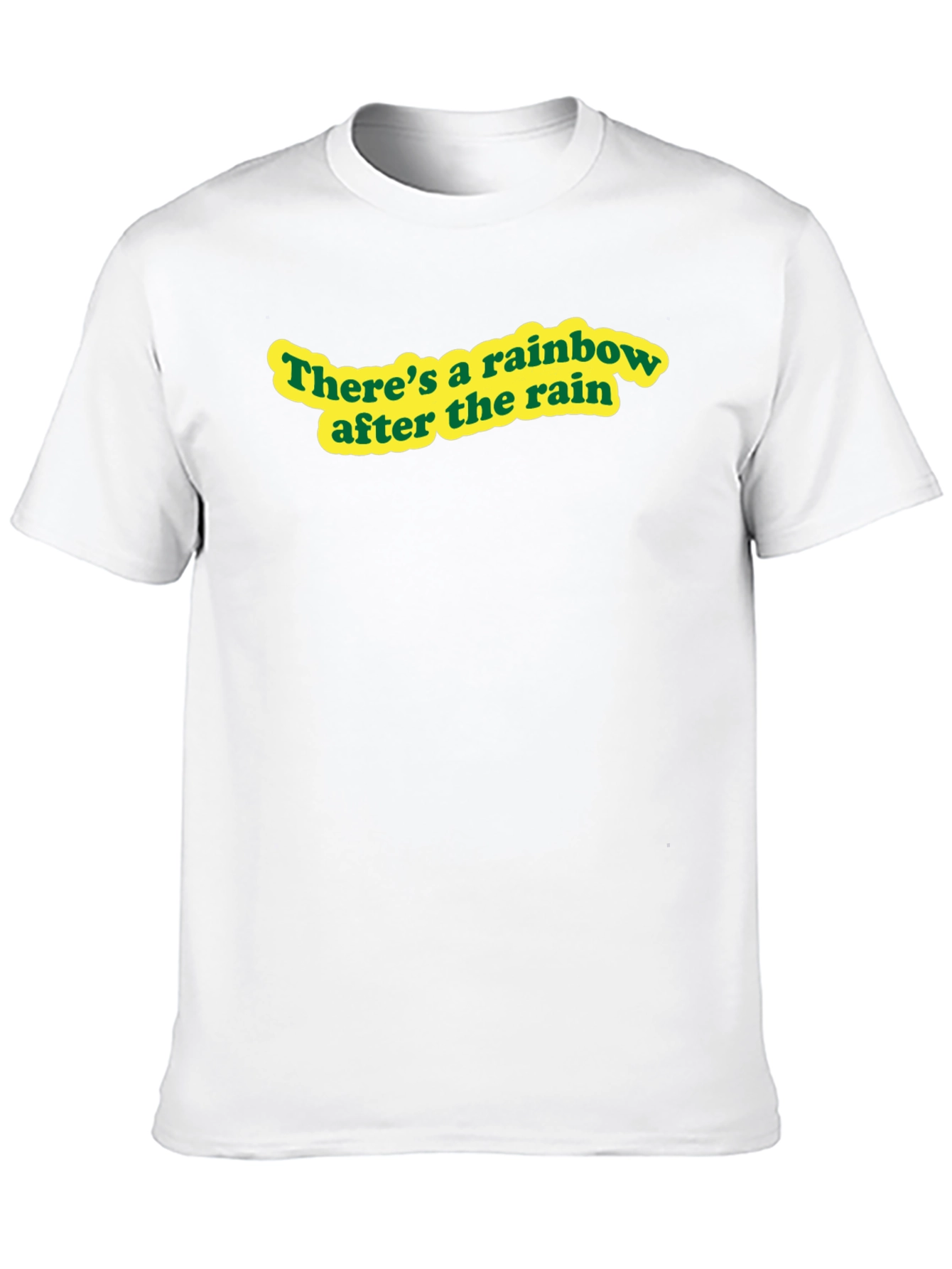 Rainbow After Rain Black T-Shirt