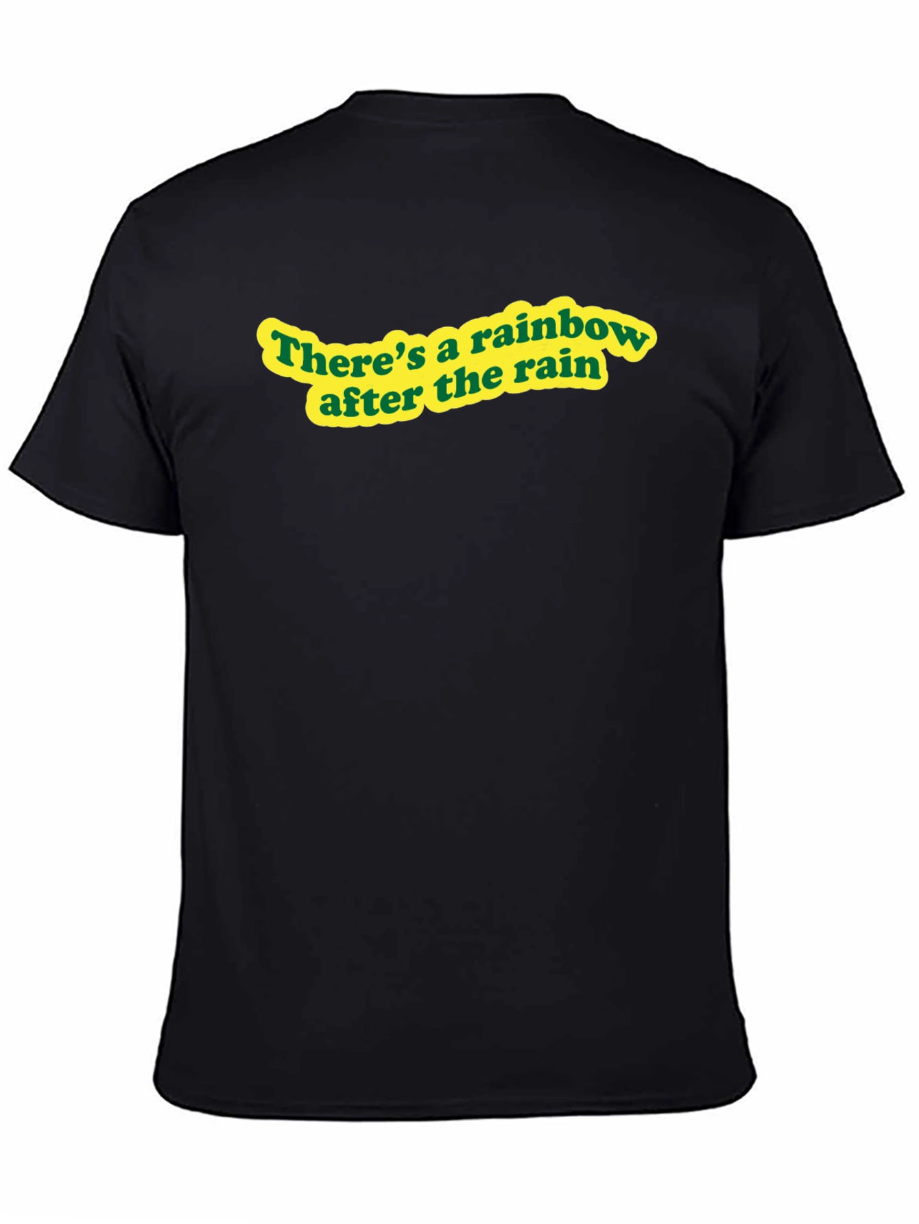 Rainbow After Rain Black T-Shirt