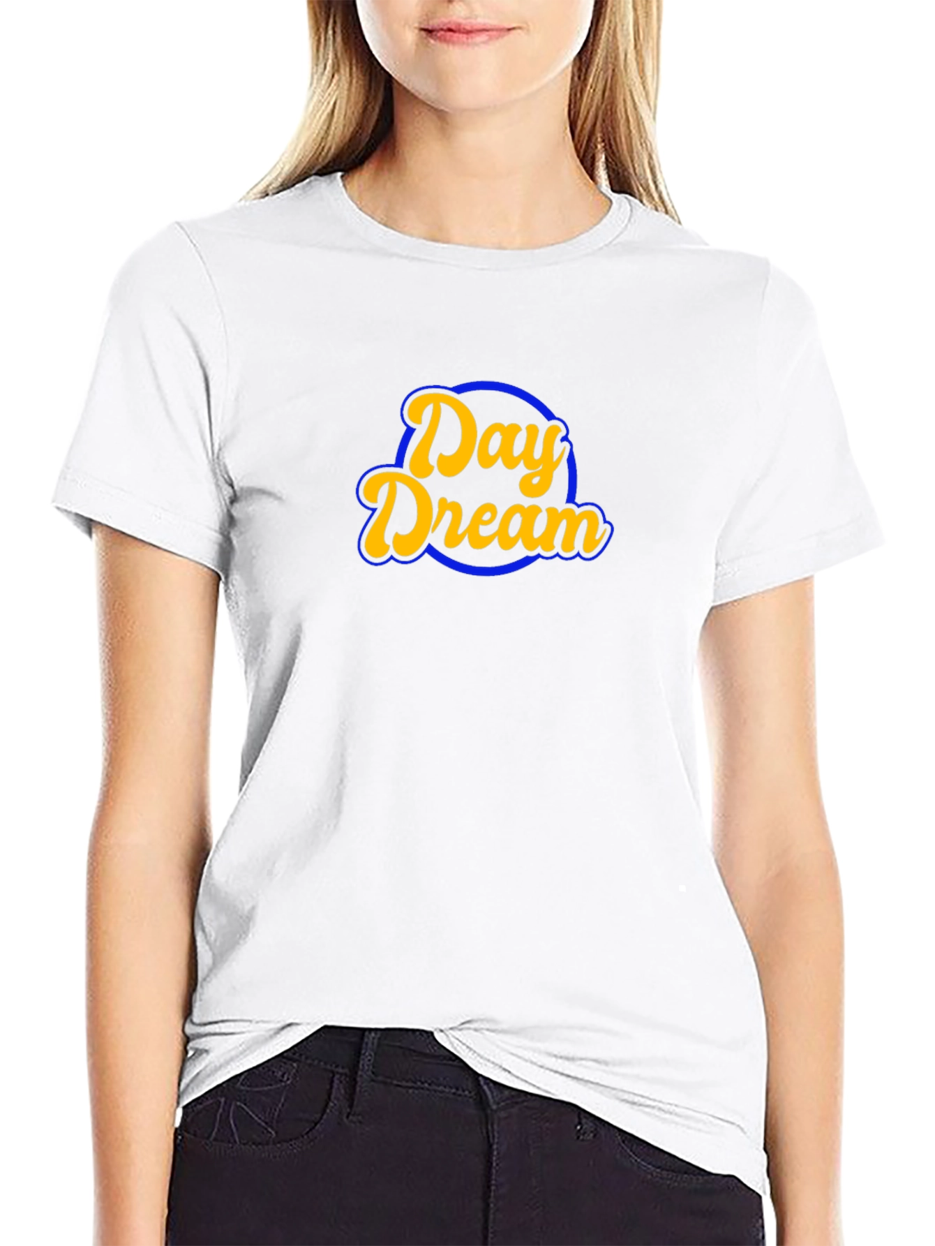 Day Dream Graphic Tee - Black Cotton Casual T-Shirt