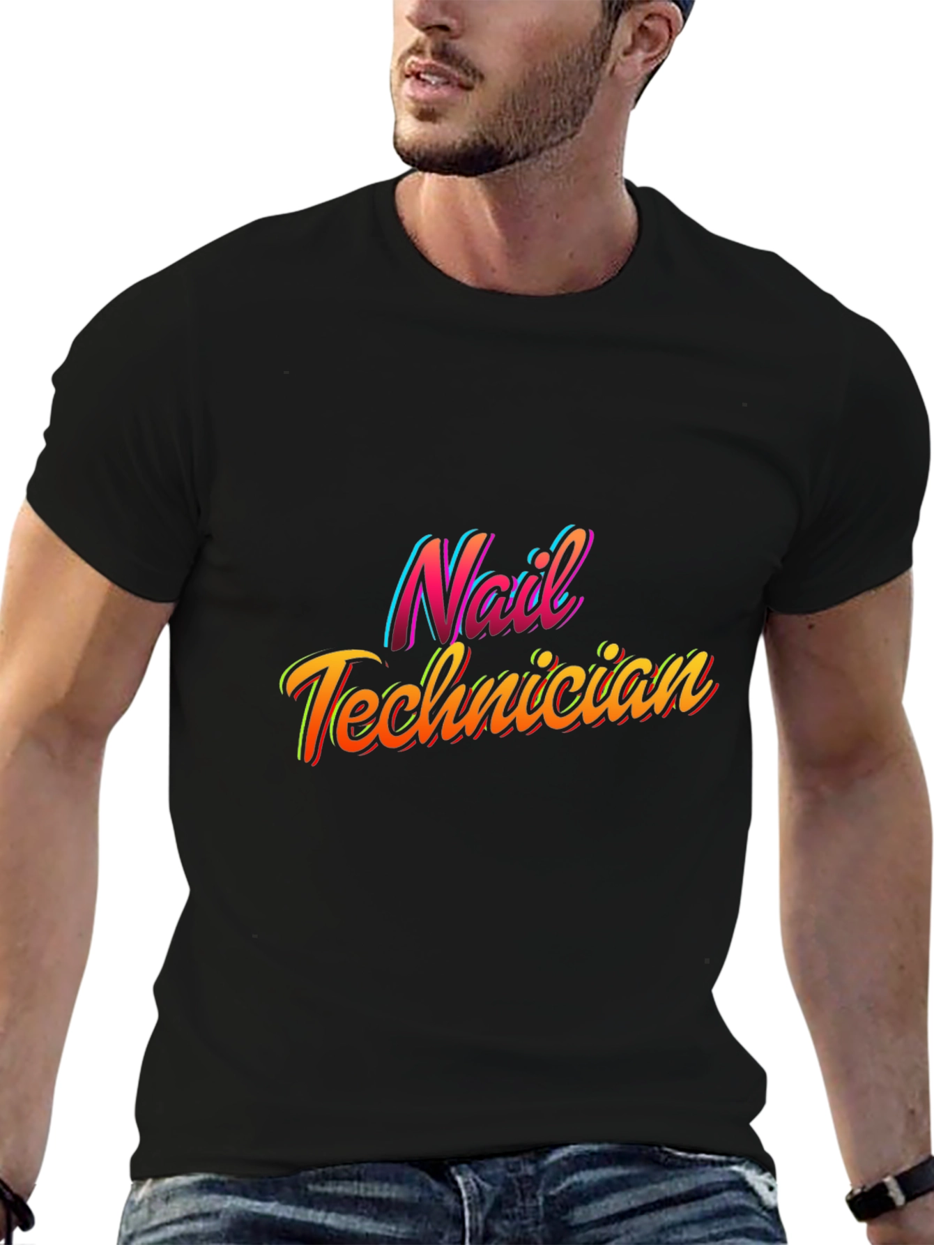 Nail Technician Retro Style Graphic Tee