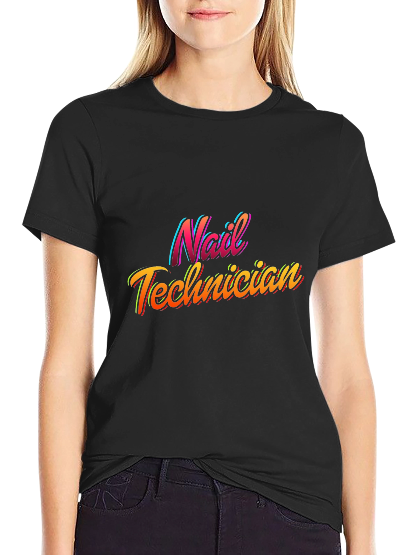 Nail Technician Retro Style Graphic Tee