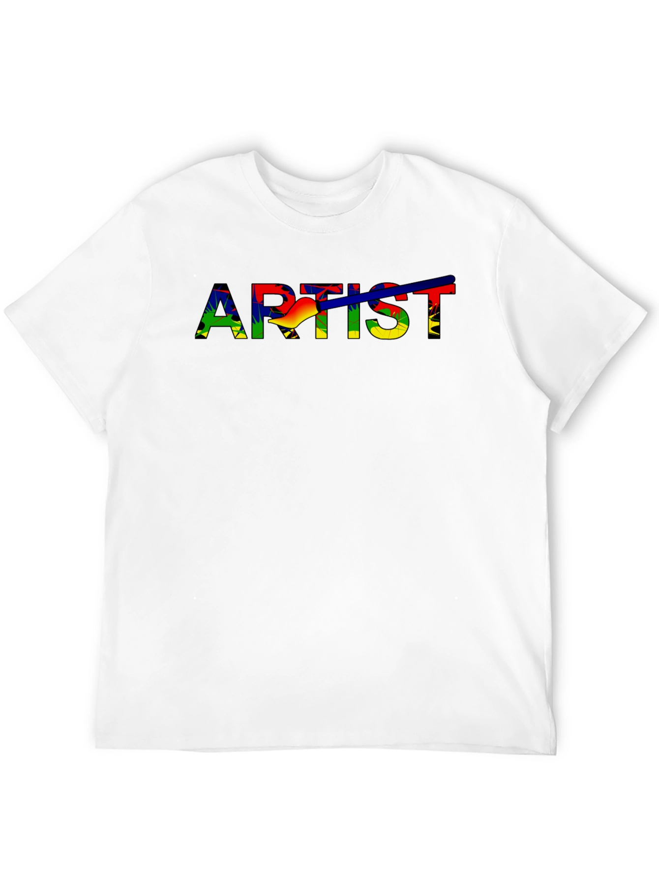Artist Rainbow Graphic Black T-Shirt