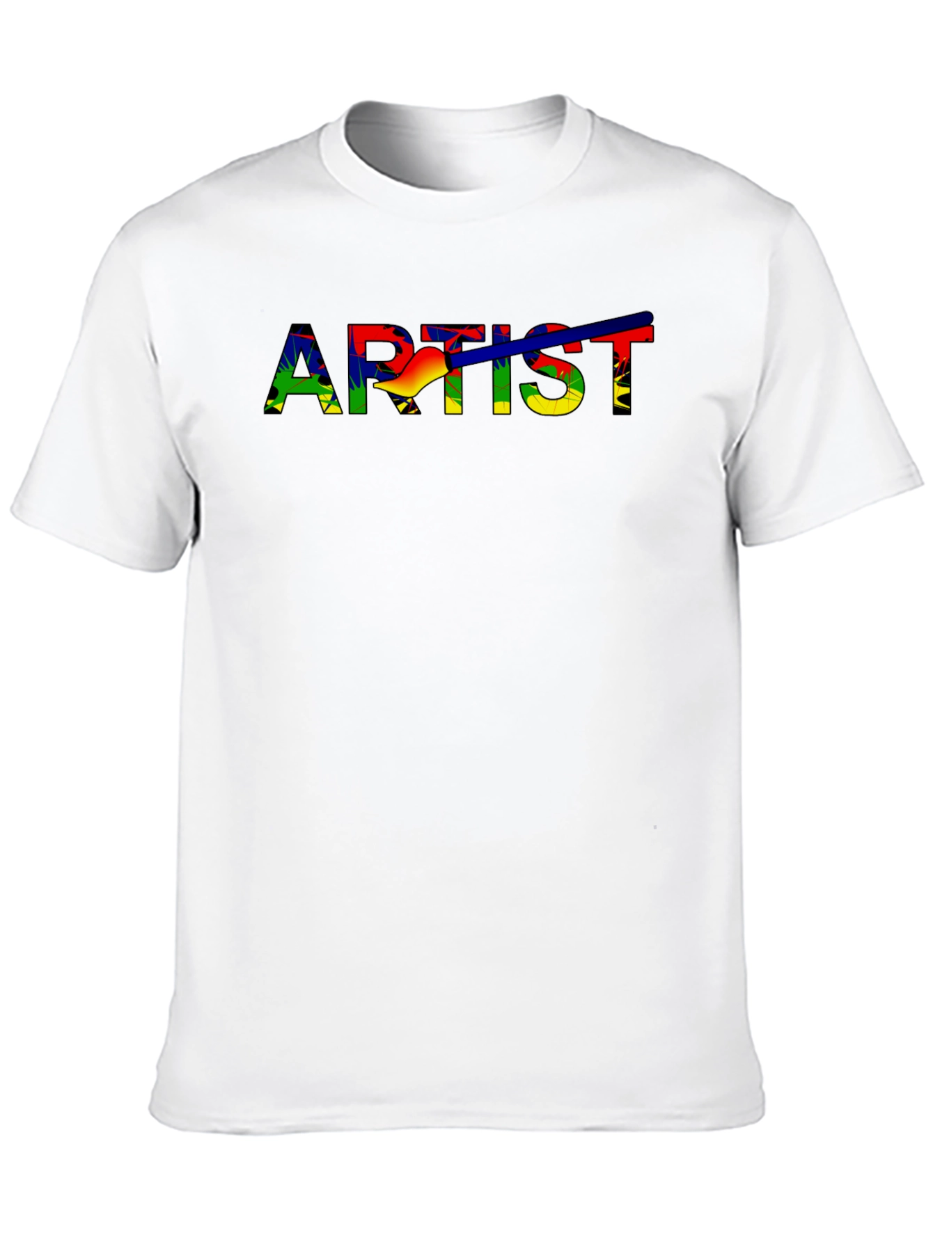 Artist Rainbow Graphic Black T-Shirt