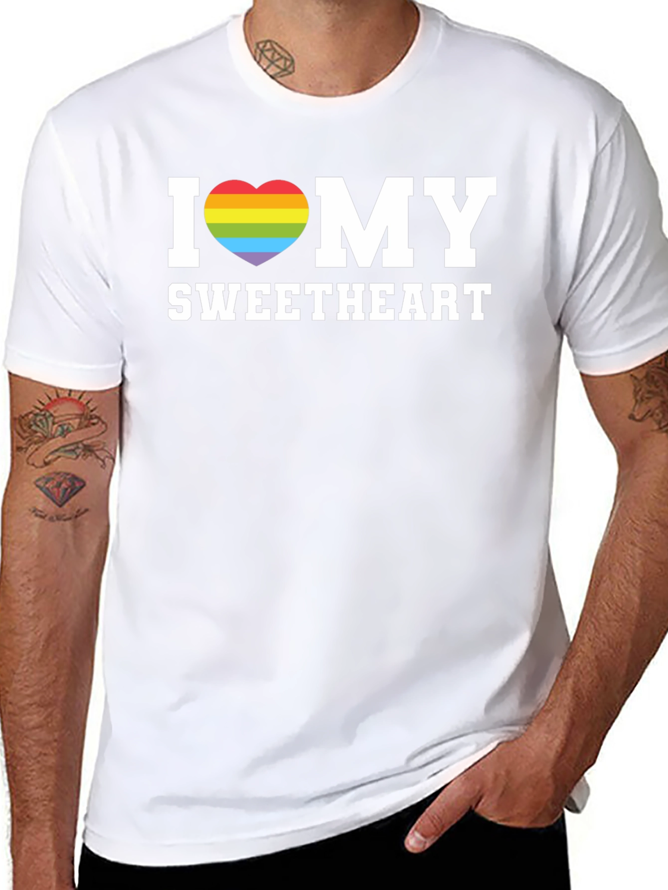 I Heart My Sweetheart LGBTQ+ Pride T-Shirt