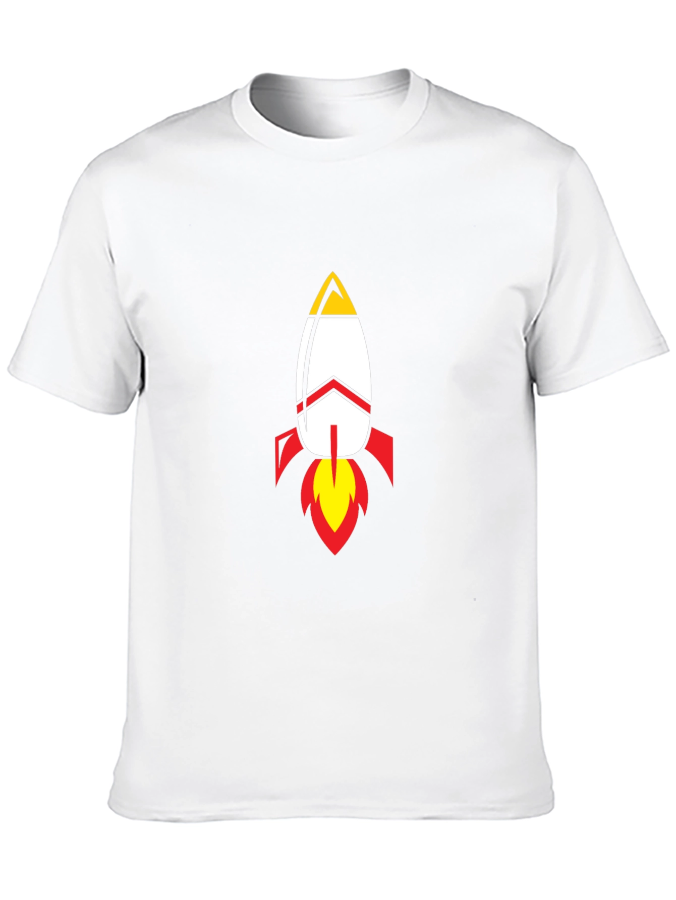 Rocket Graphic Black T-Shirt - Blast Off in Style!