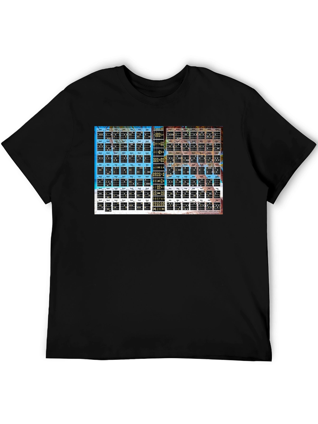Guitar Chord Chart Graphic Tee