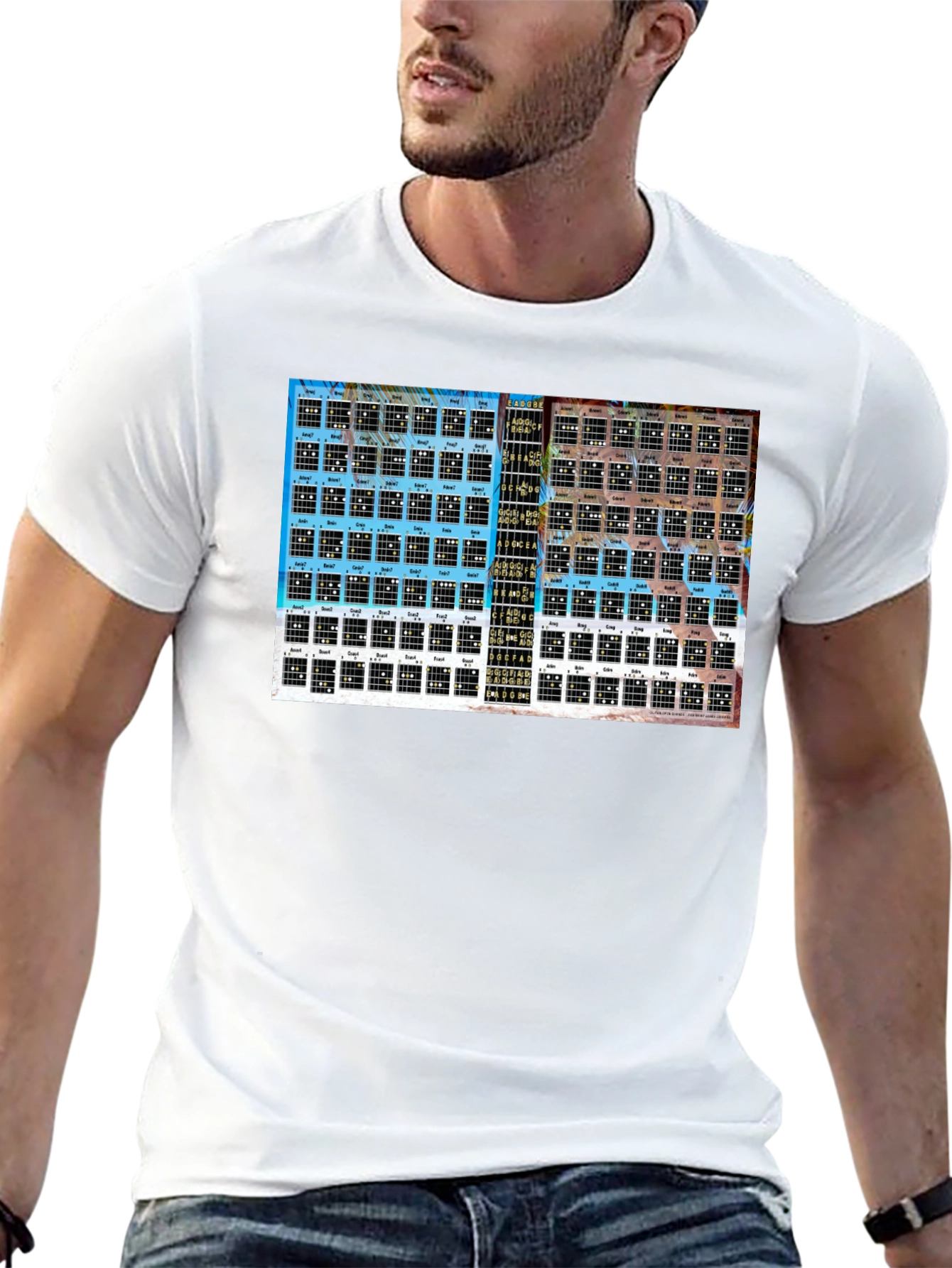 Guitar Chord Chart Graphic Tee