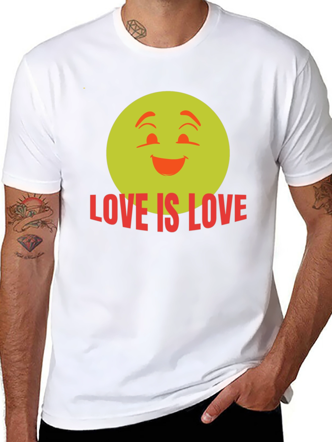 Love Is Love Emoji Graphic Tee
