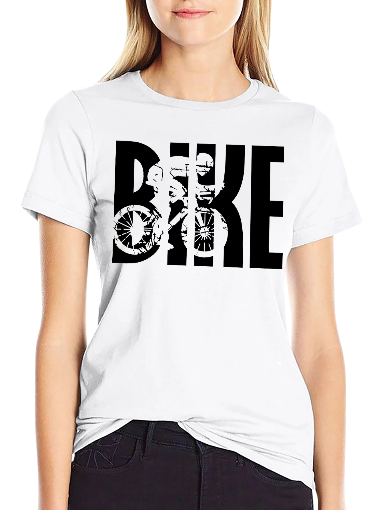 Mens Bike Graphic T-Shirt - Black