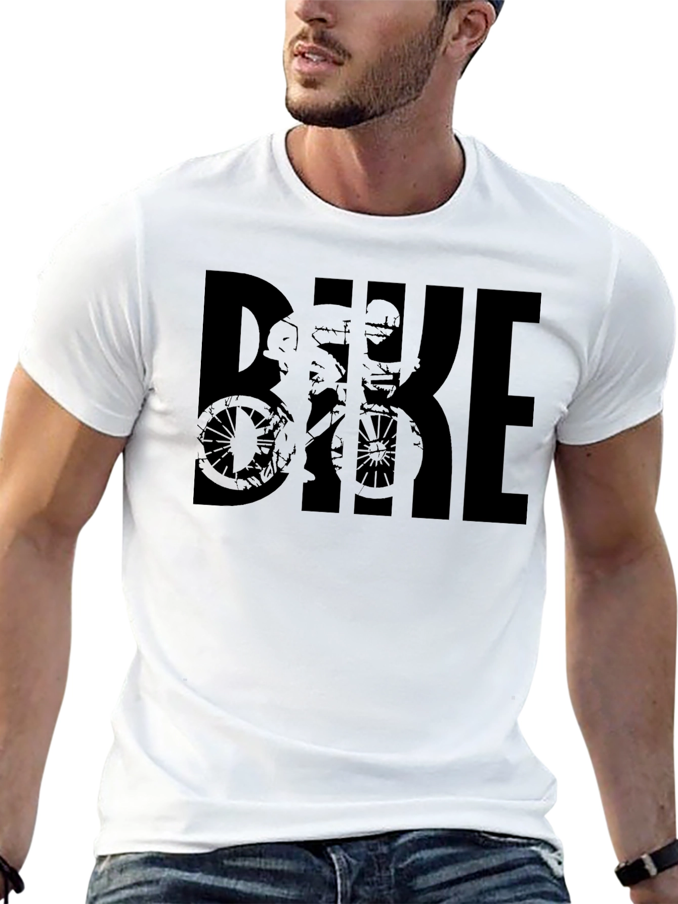 Mens Bike Graphic T-Shirt - Black