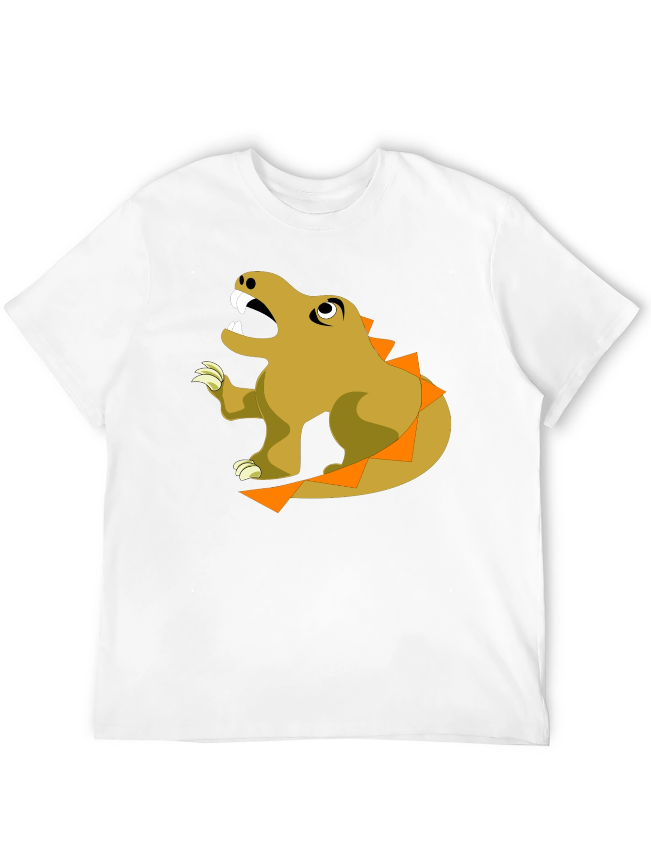 Cartoon Dinosaur Graphic T-Shirt