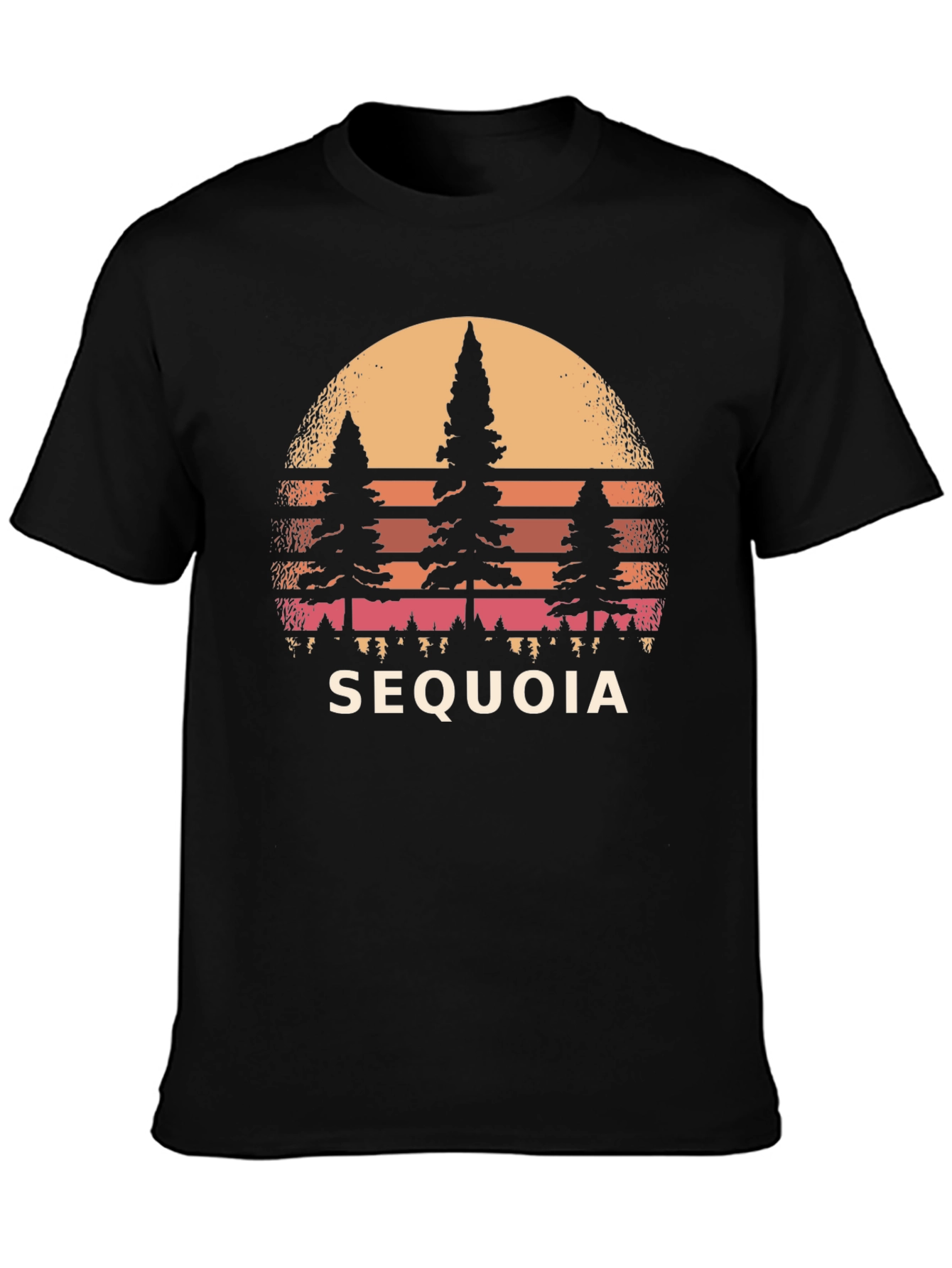 Sequoia Sunset Graphic Tee - Nature Inspired Design