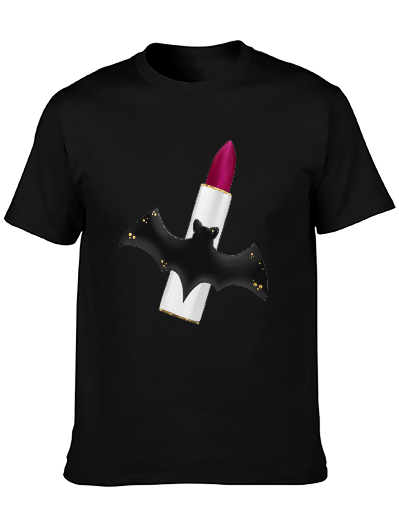 Bat Lipstick Graphic Tee - Unique Halloween Style