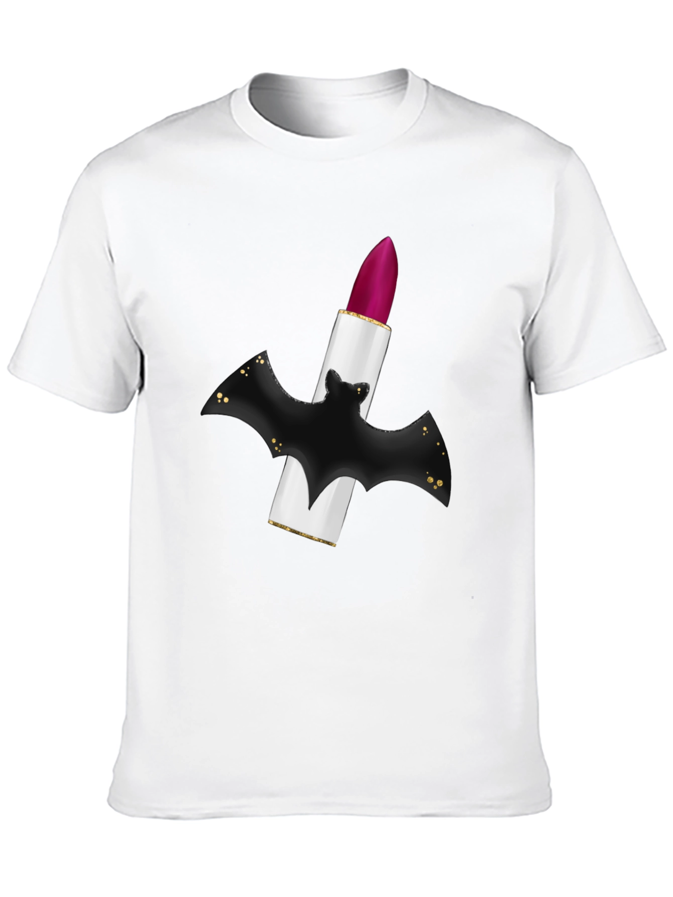 Bat Lipstick Graphic Tee - Unique Halloween Style