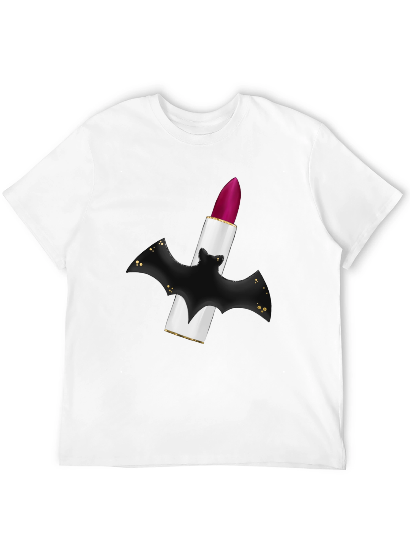Bat Lipstick Graphic Tee - Unique Halloween Style