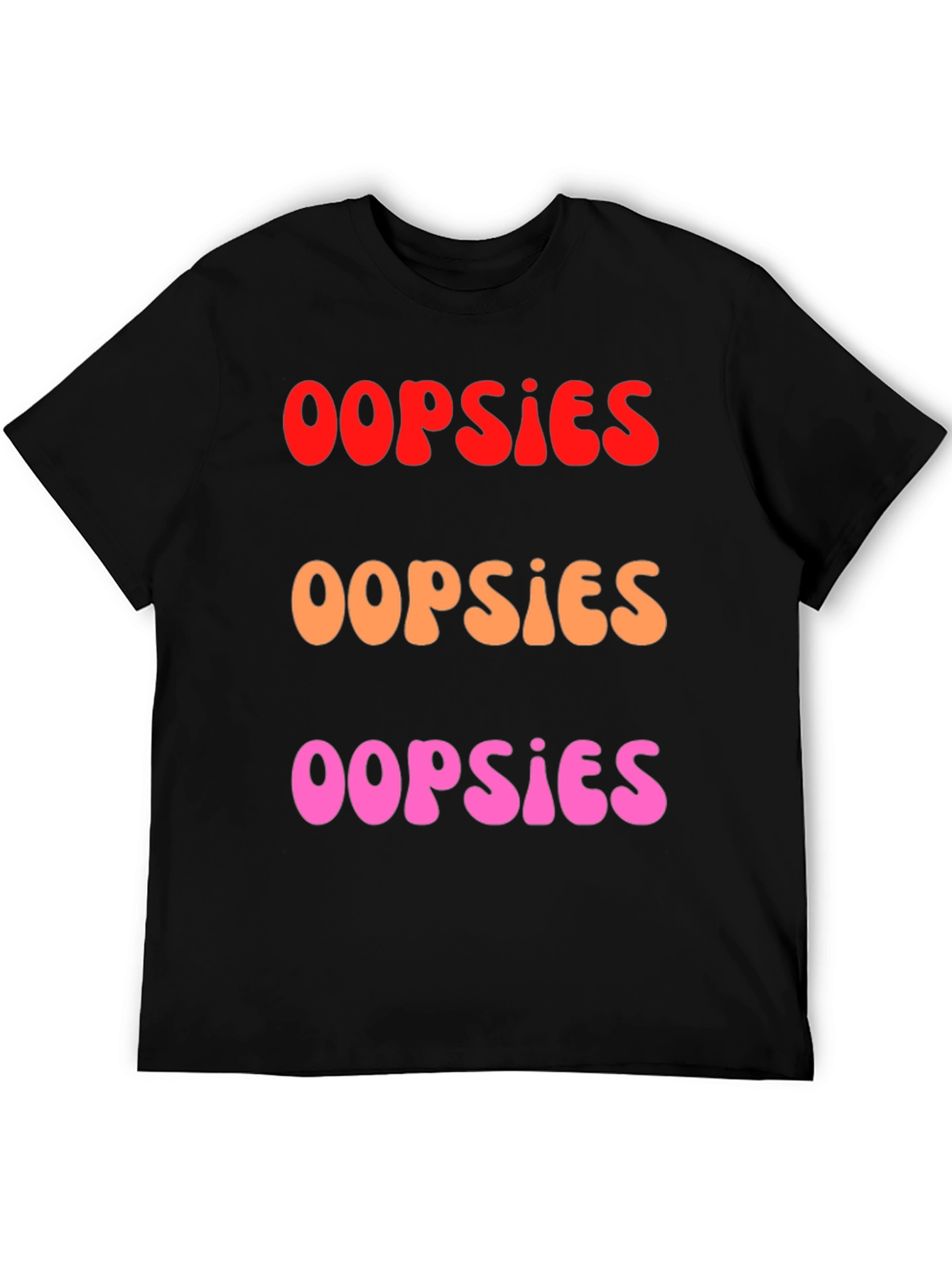 Oopsies Graphic Tee - Casual Cotton Blend