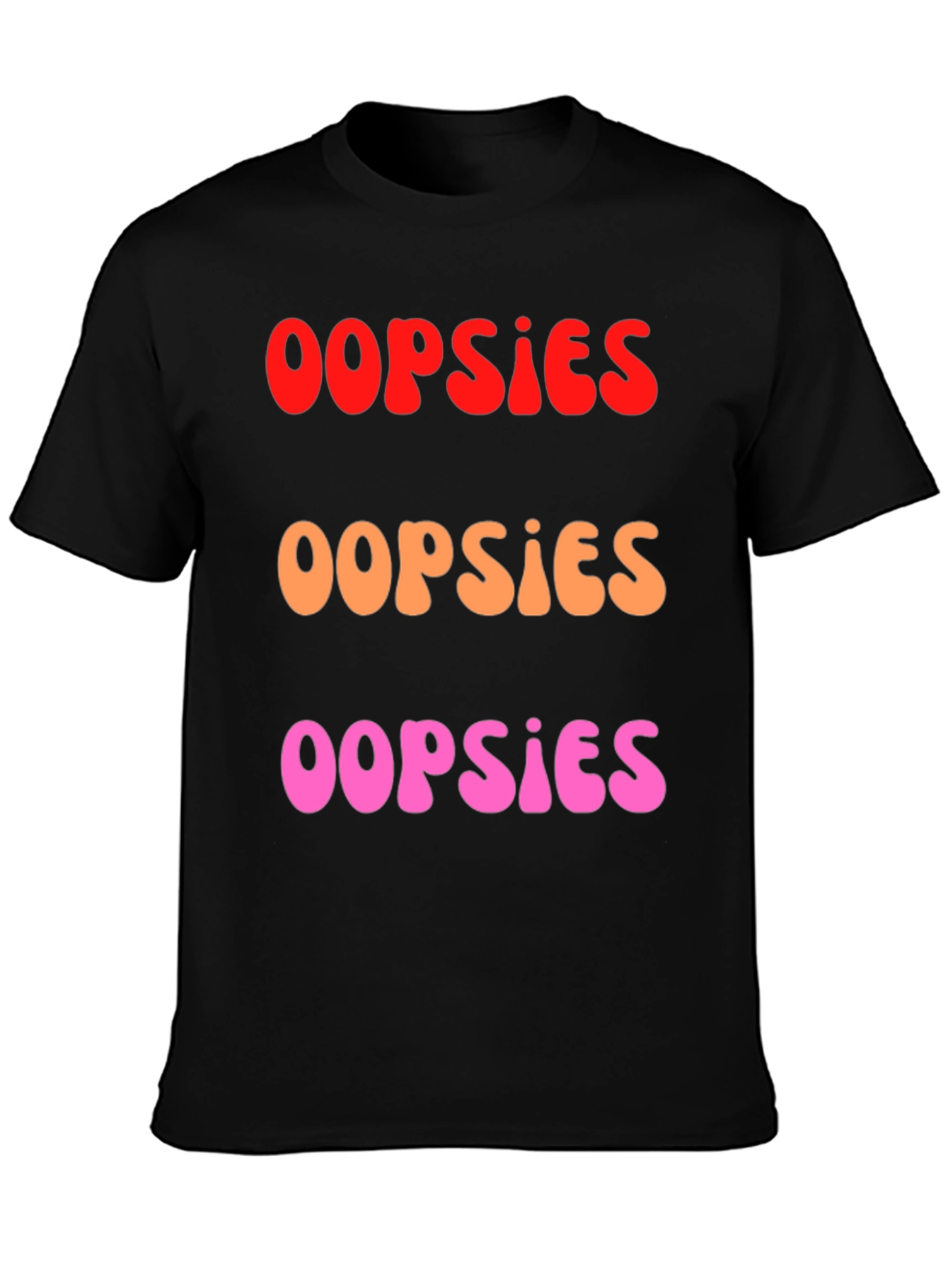 Oopsies Graphic Tee - Casual Cotton Blend