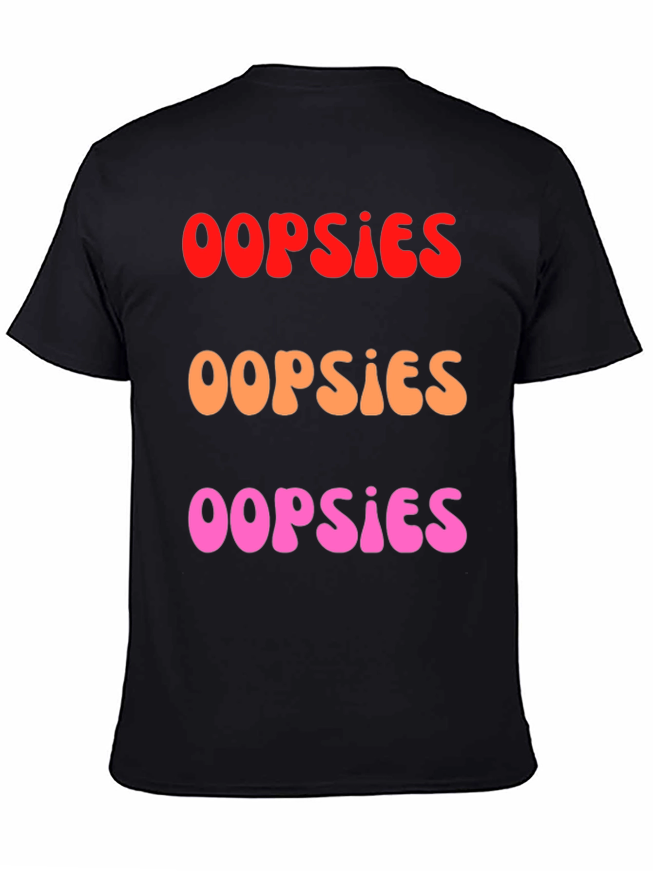 Oopsies Graphic Tee - Casual Cotton Blend