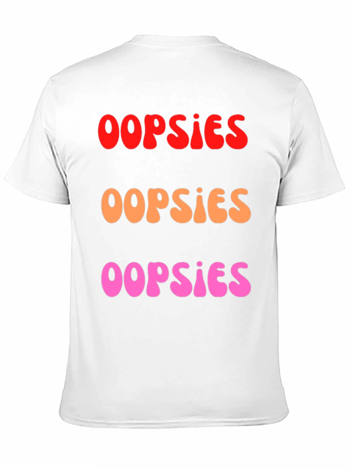 Oopsies Graphic Tee - Casual Cotton Blend