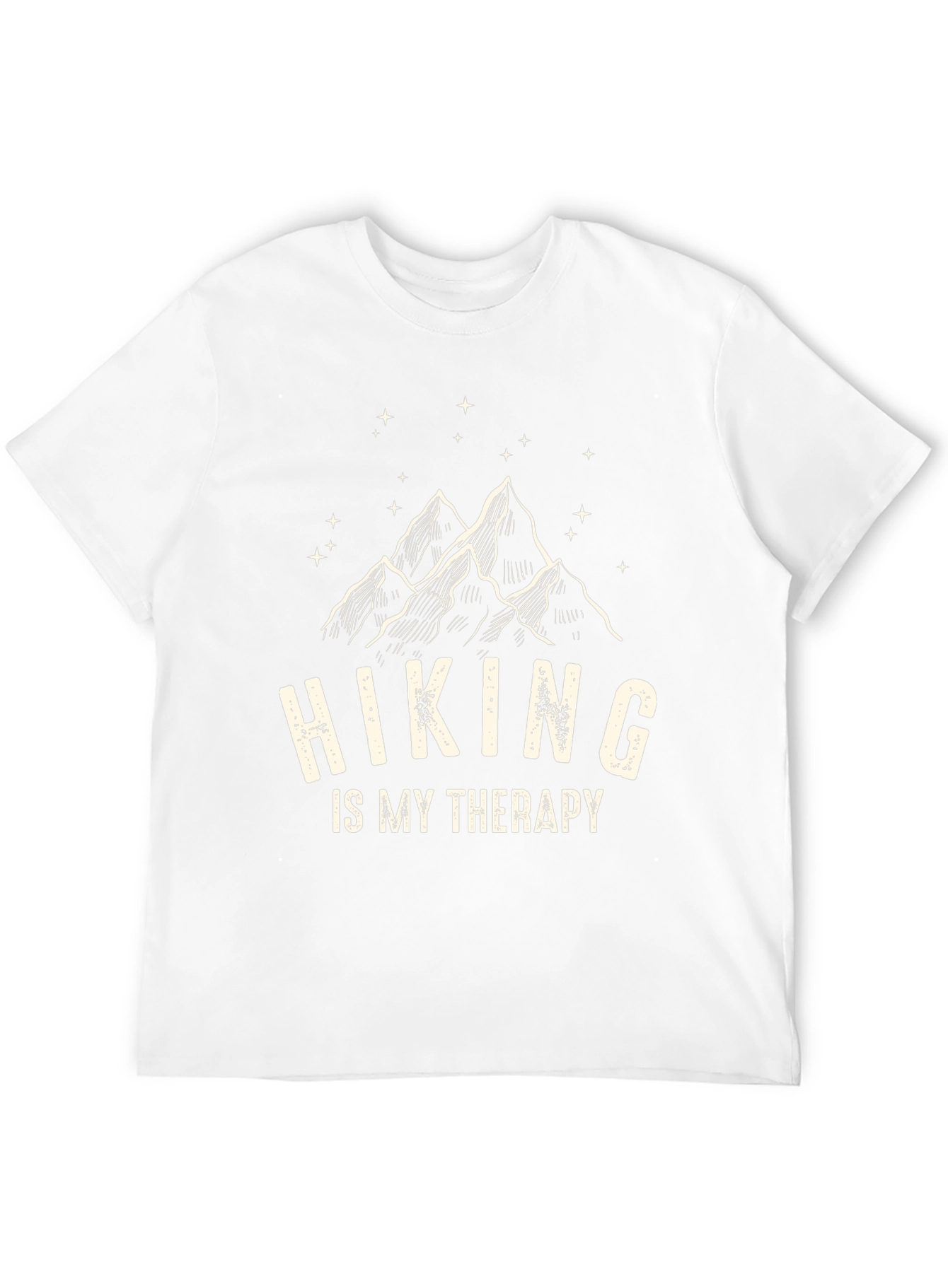 Hiking is My Therapy Black T-Shirt