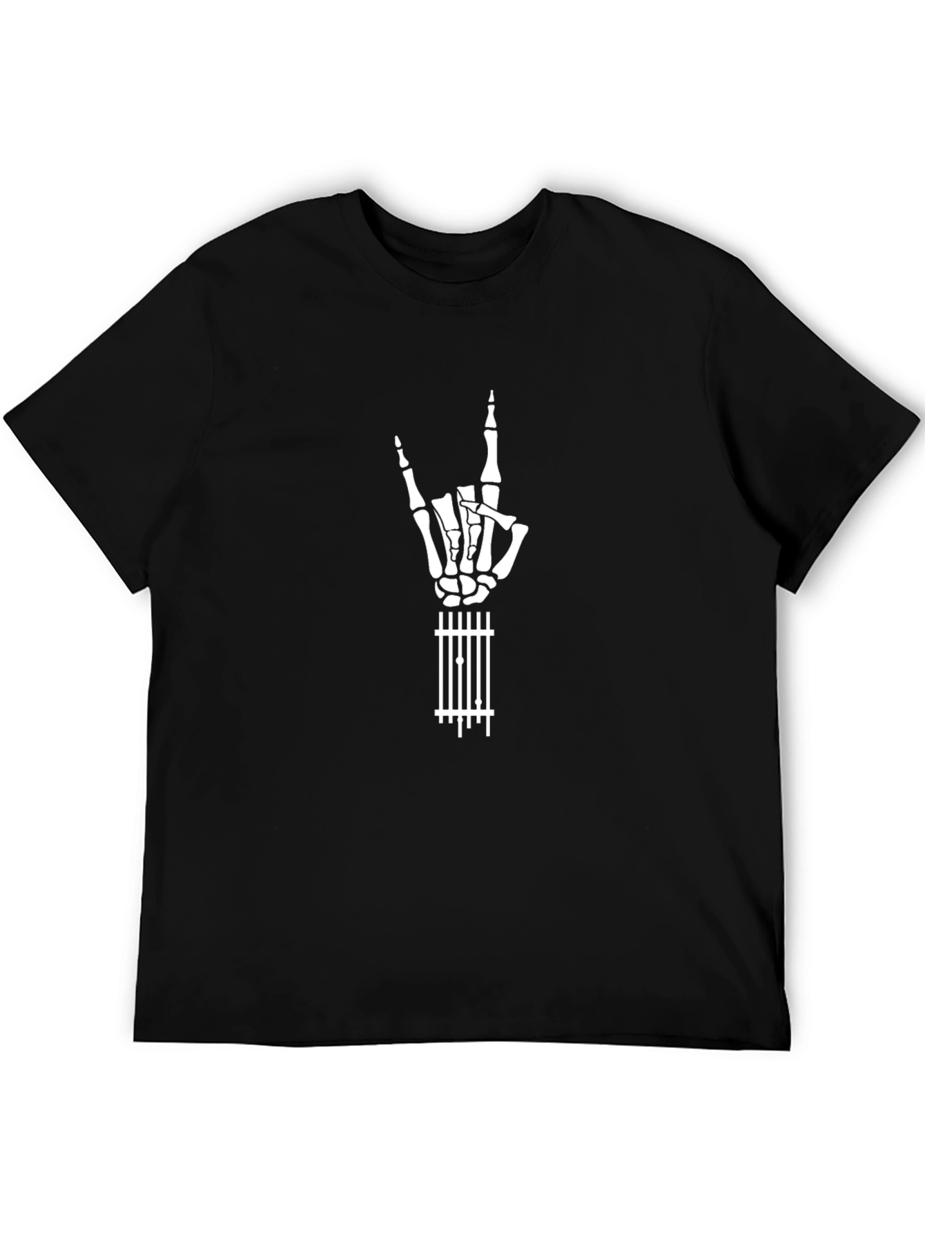 Rock On Skeleton Hand T-Shirt