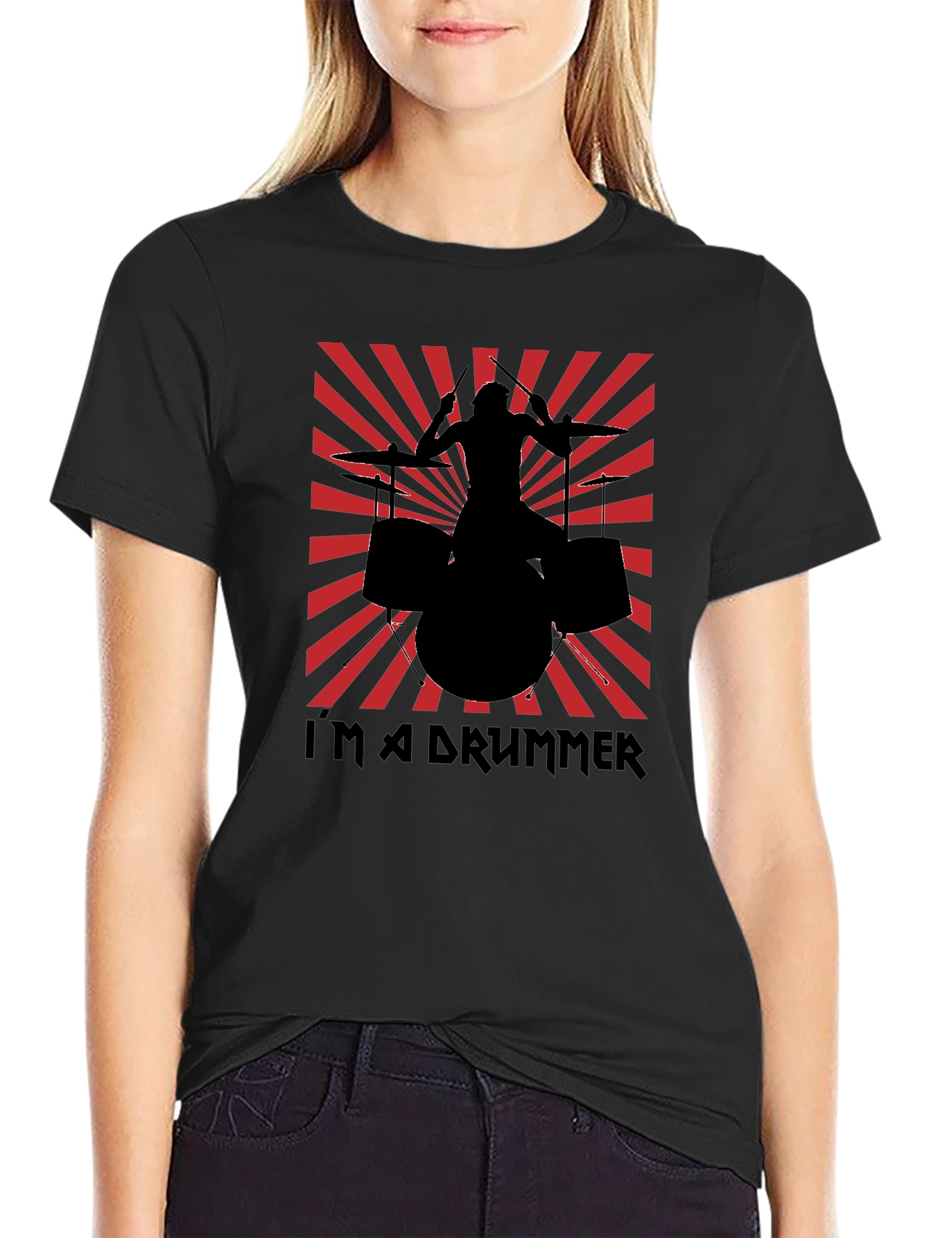 Im a Drummer T-Shirt - Black