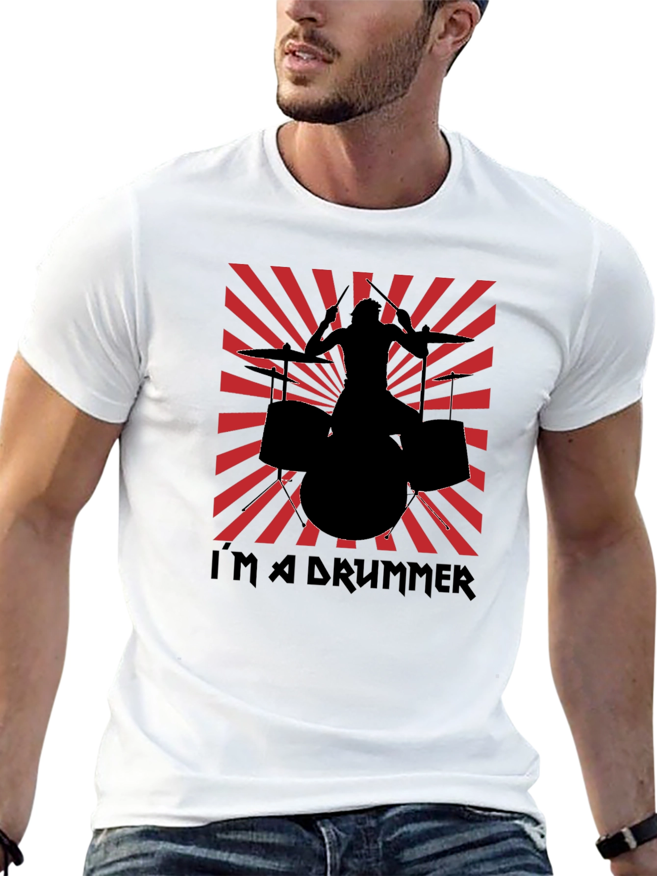 Im a Drummer T-Shirt - Black