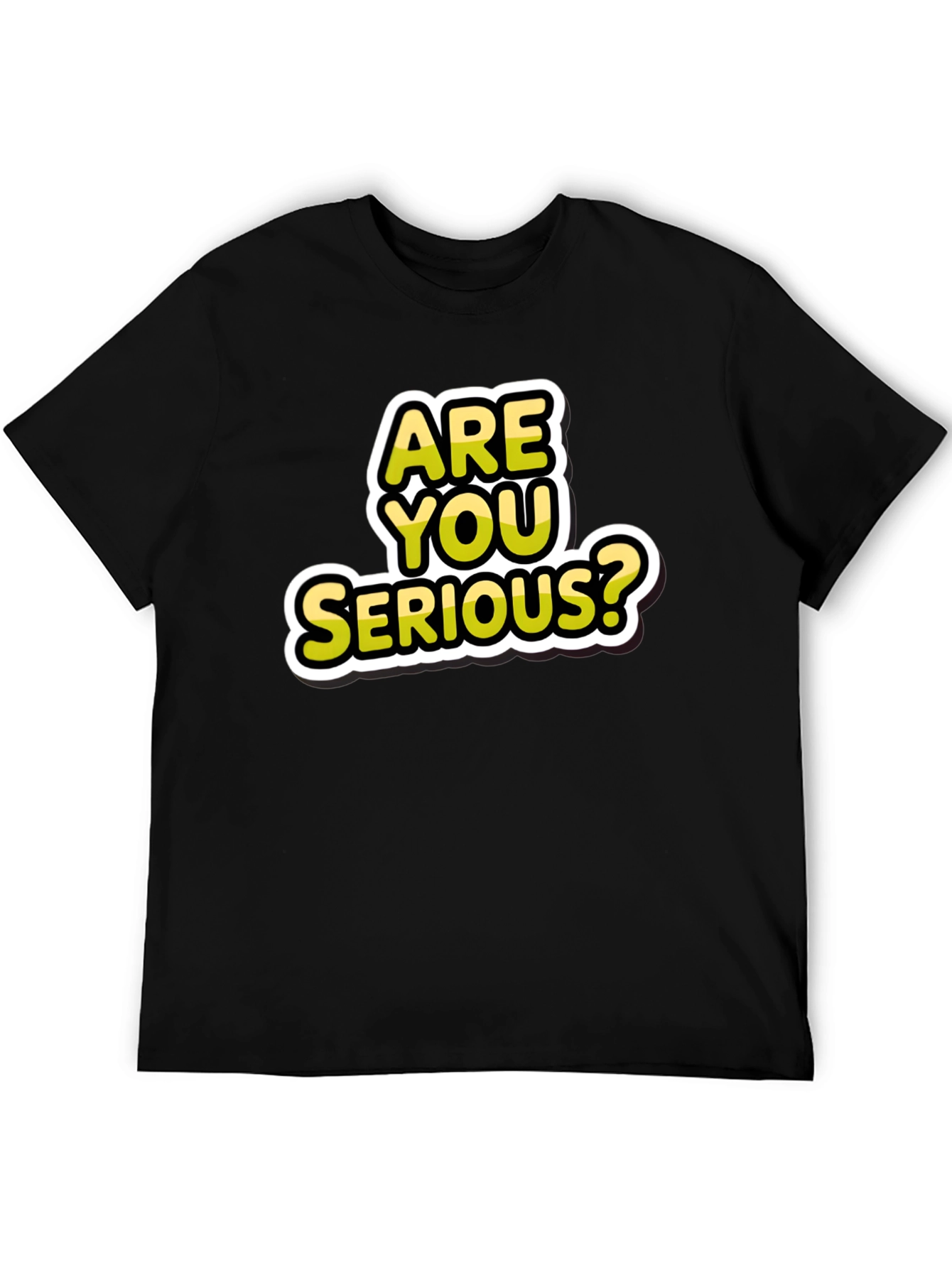 Are You Serious? Graphic T-Shirt - Black