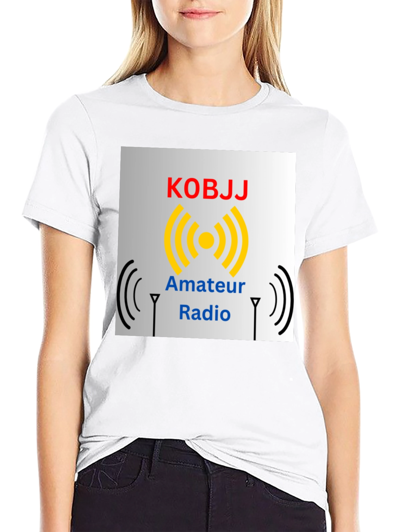 Amateur Radio KOBJJ T-Shirt - Black